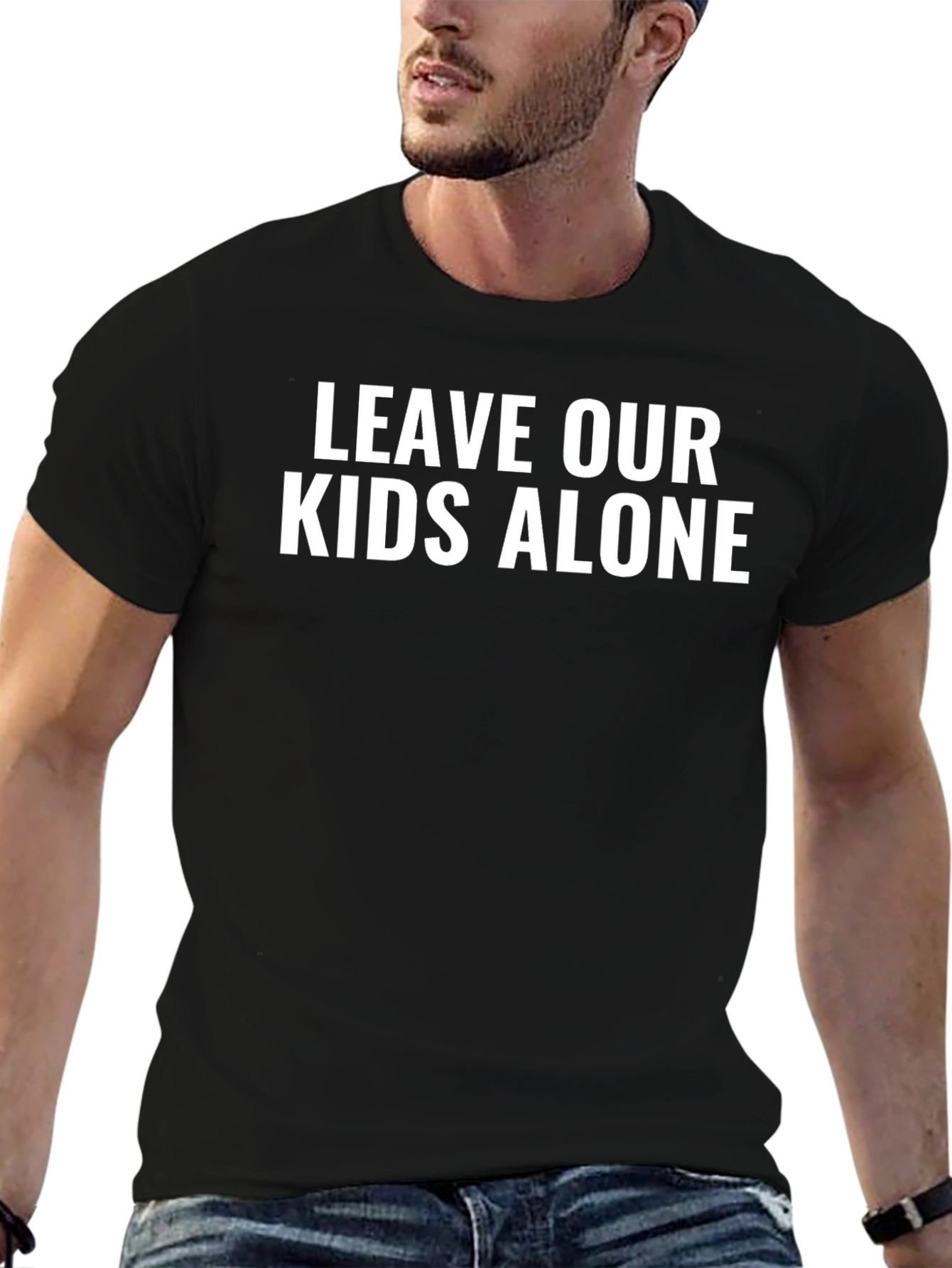 Leave Our Kids Alone Graphic Tee - Black