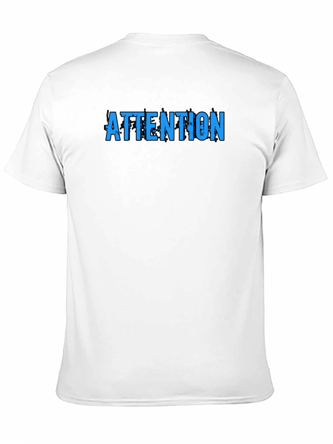 Attention Graphic Tee - Trendy Black T-Shirt