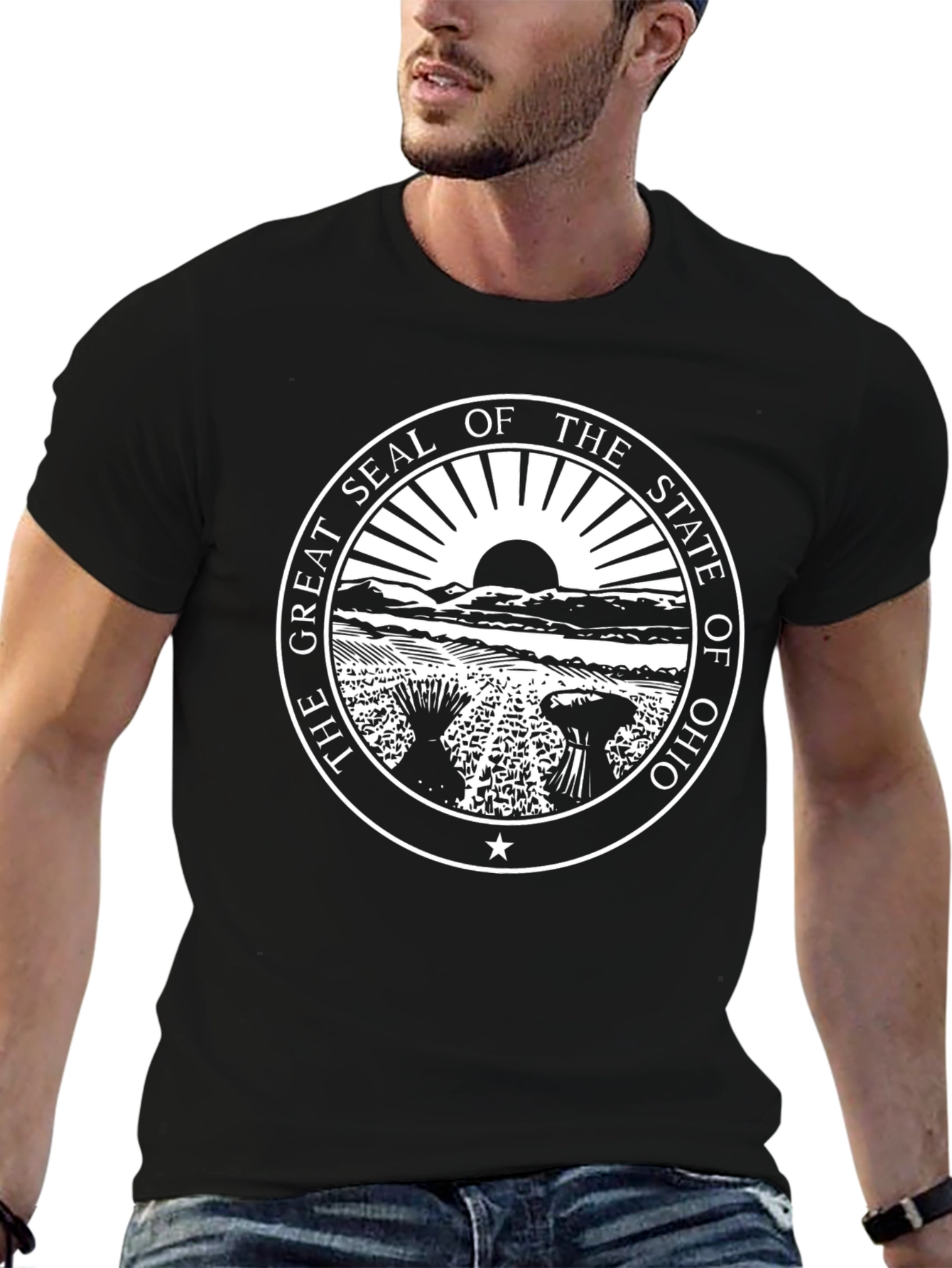 Ohio State Seal Black T-Shirt