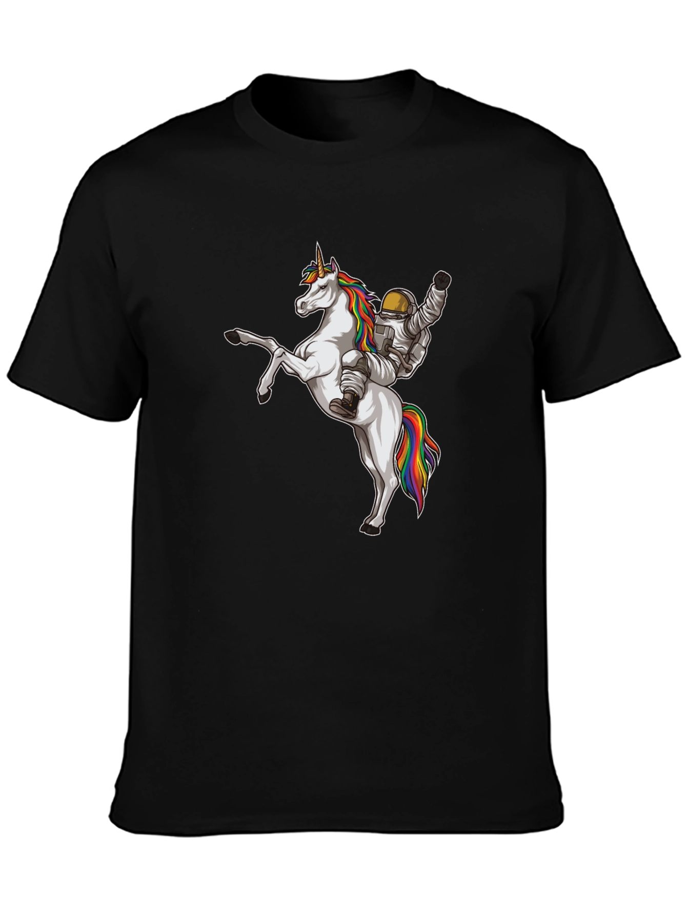 Astronaut Riding Unicorn Graphic Tee