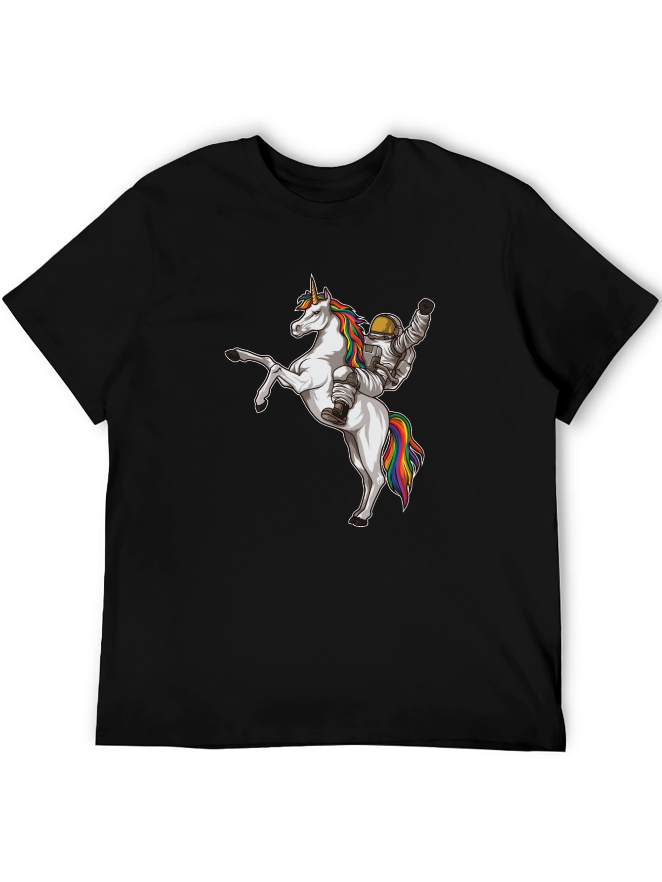 Astronaut Riding Unicorn Graphic Tee
