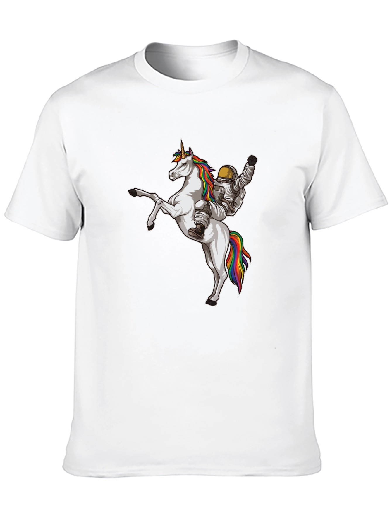 Astronaut Riding Unicorn Graphic Tee