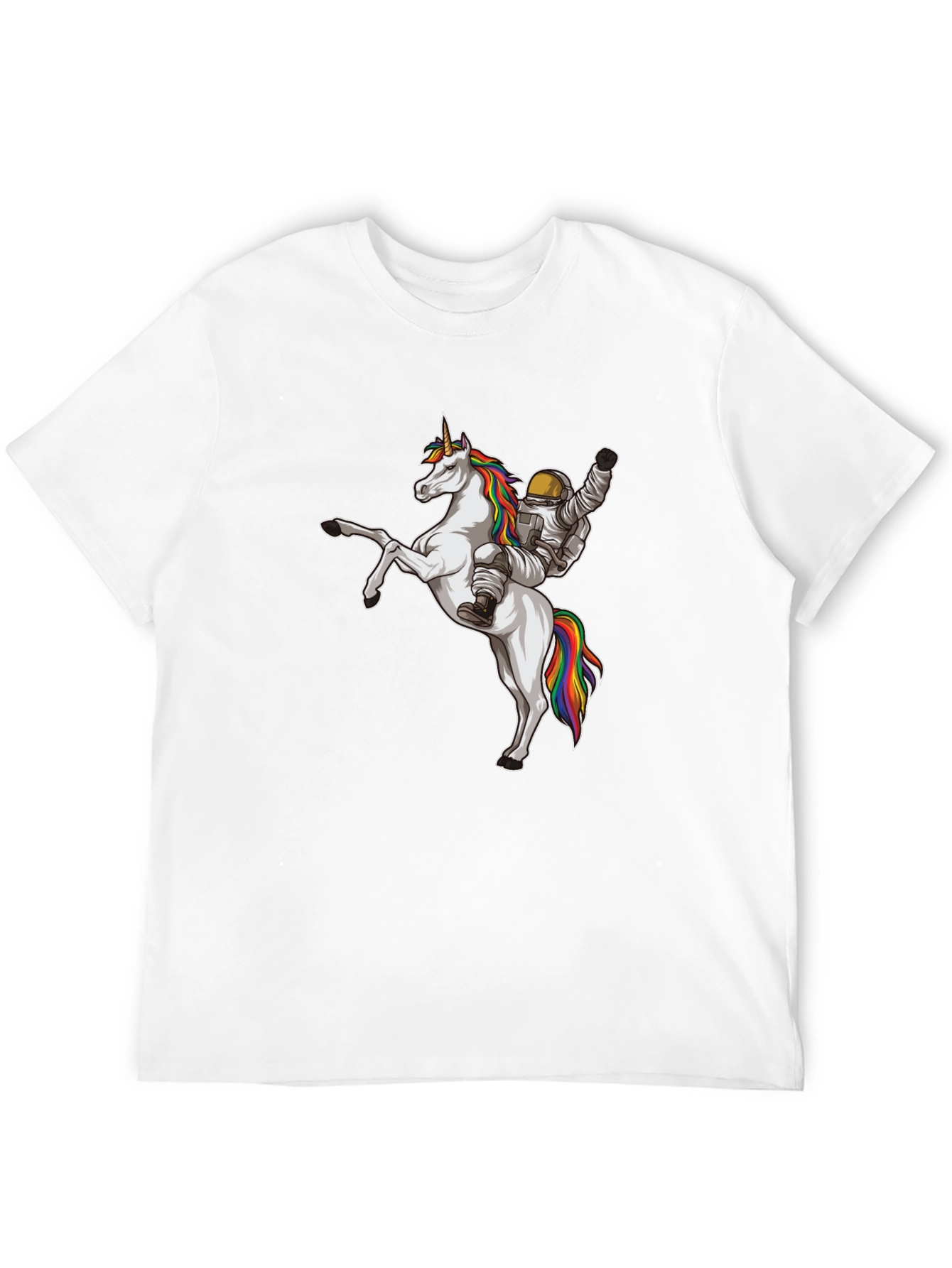 Astronaut Riding Unicorn Graphic Tee