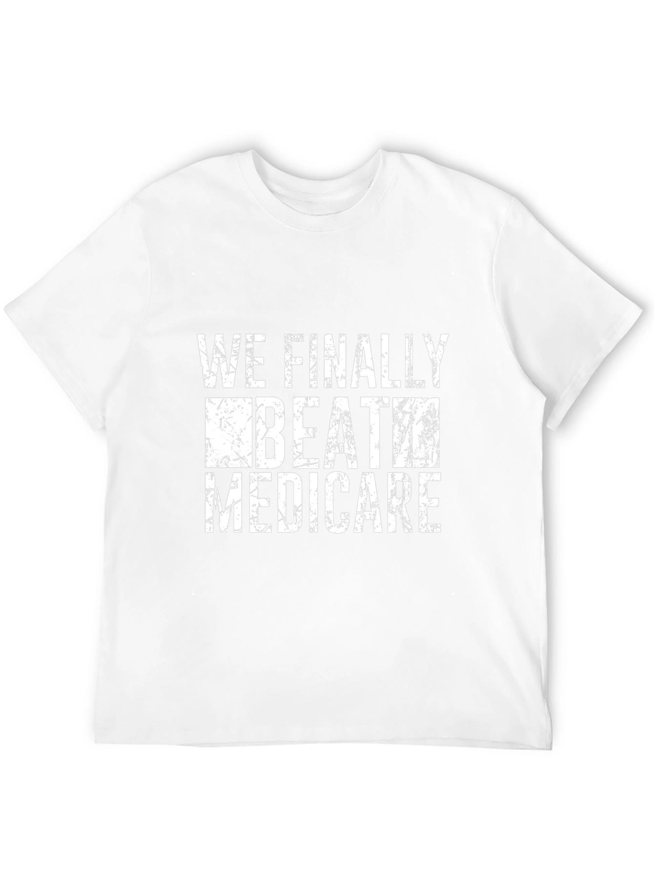 We Beat Medicare Graphic Tee - Black Cotton T-Shirt