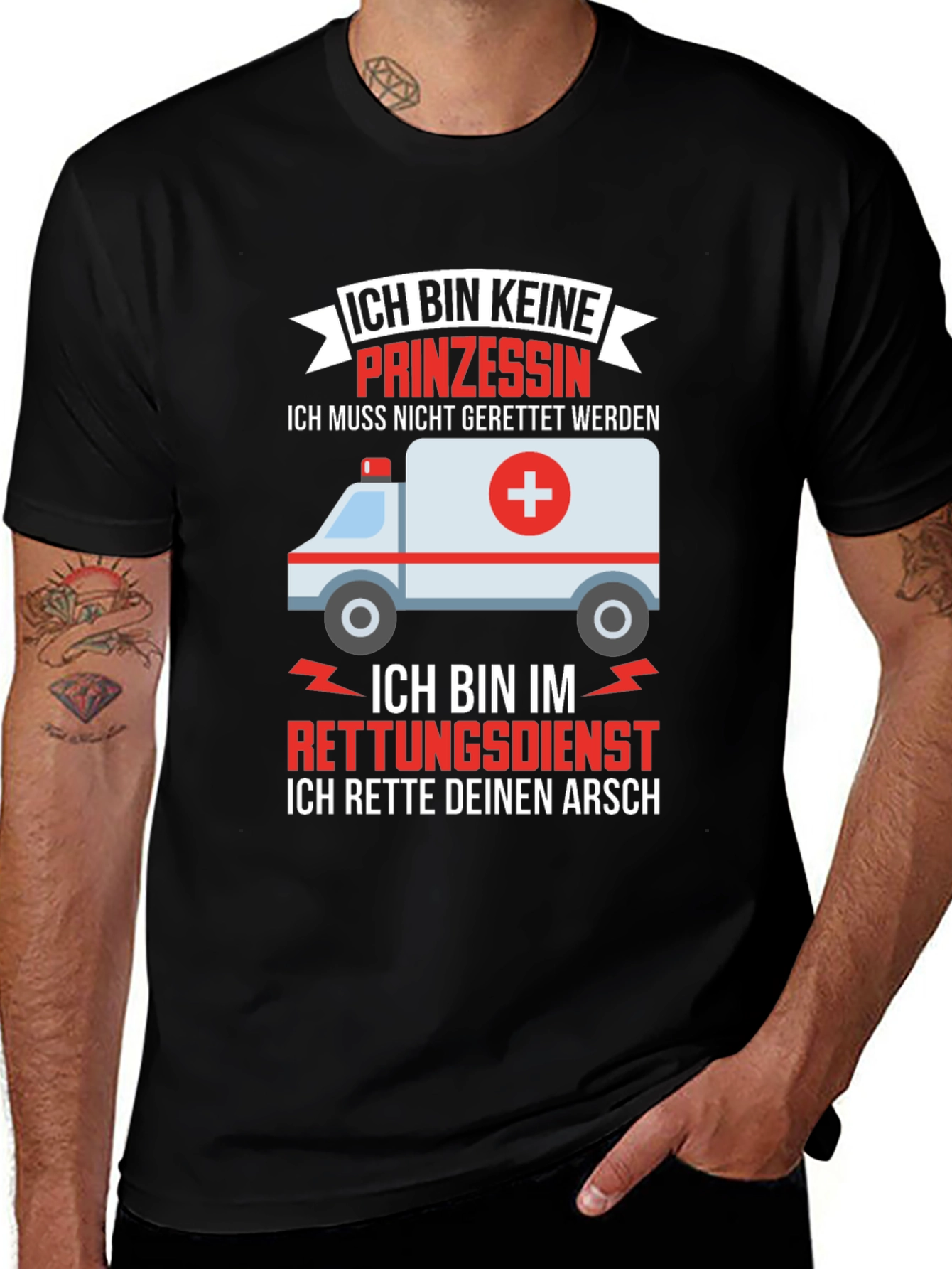 Funny Emergency Services T-Shirt - I Save Your Ass