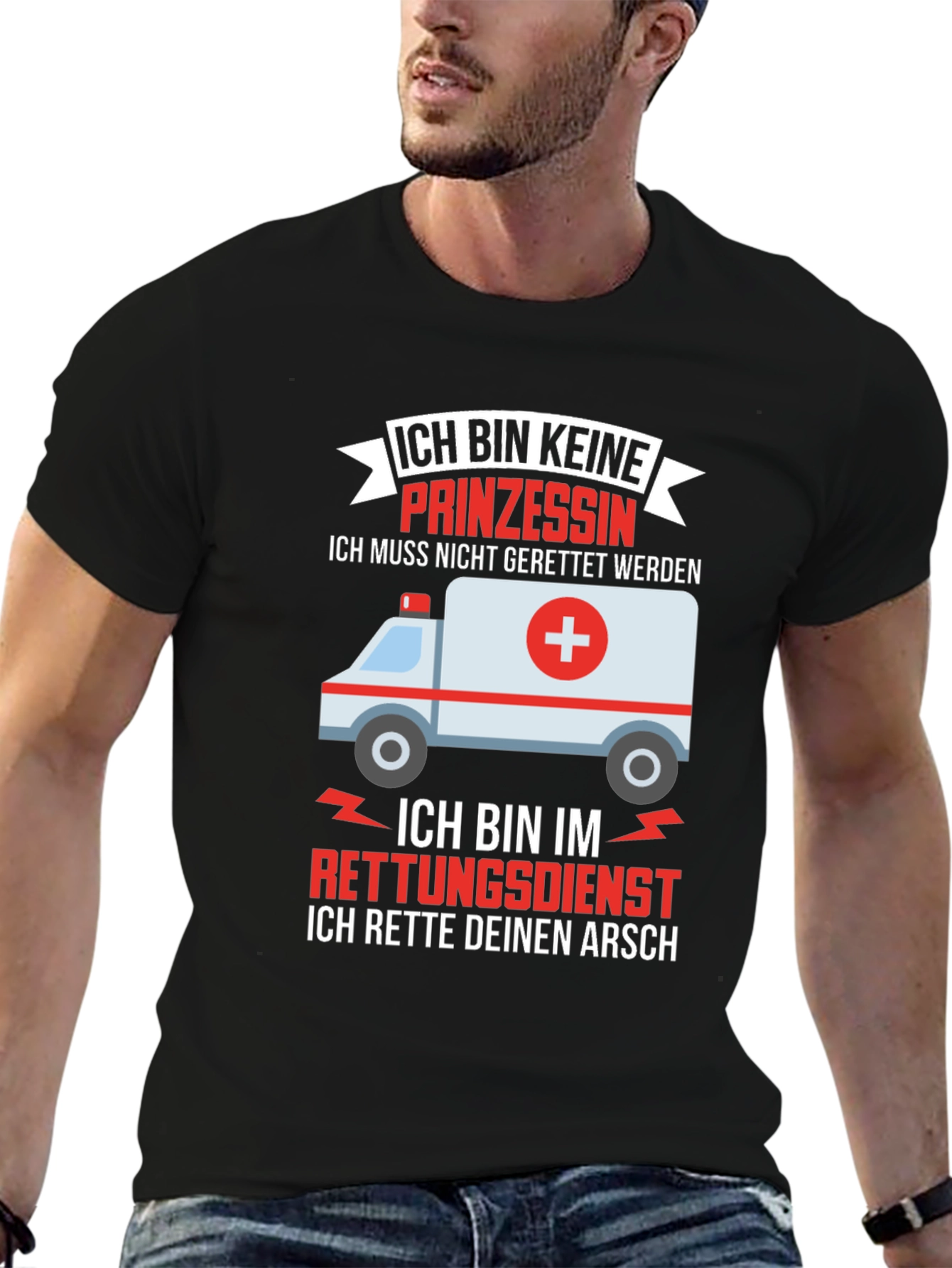 Funny Emergency Services T-Shirt - I Save Your Ass