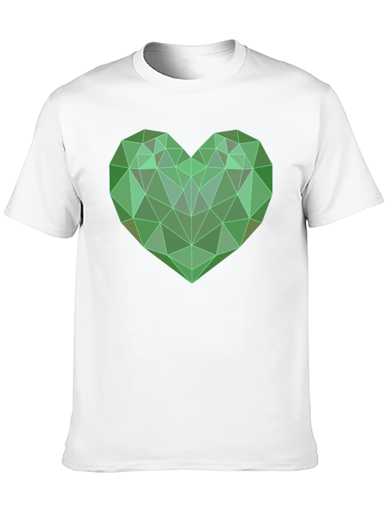 Geometric Heart T-Shirt - Modern Design