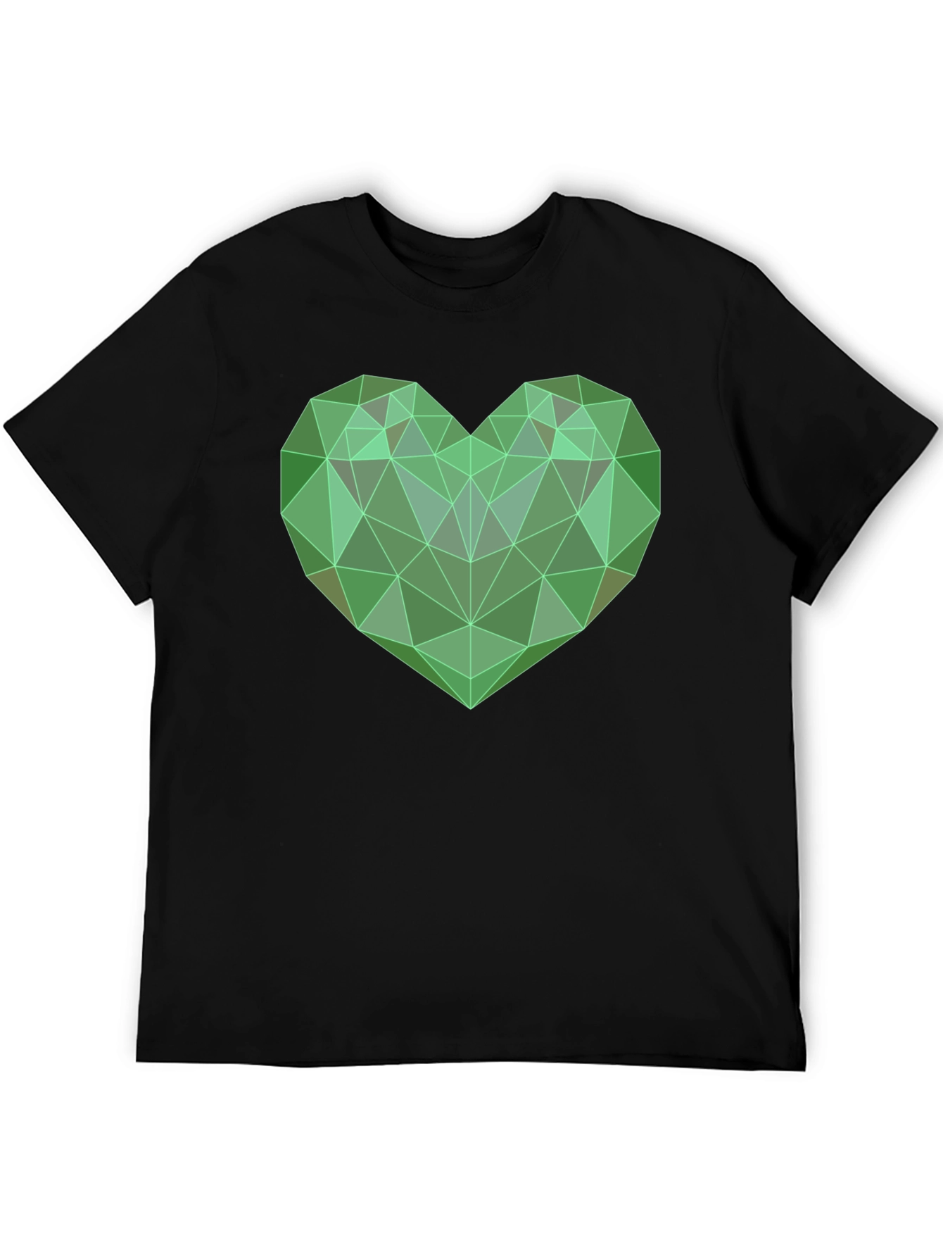 Geometric Heart T-Shirt - Modern Design