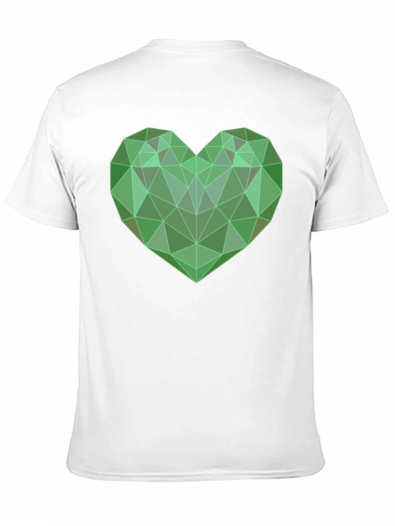 Geometric Heart T-Shirt - Modern Design