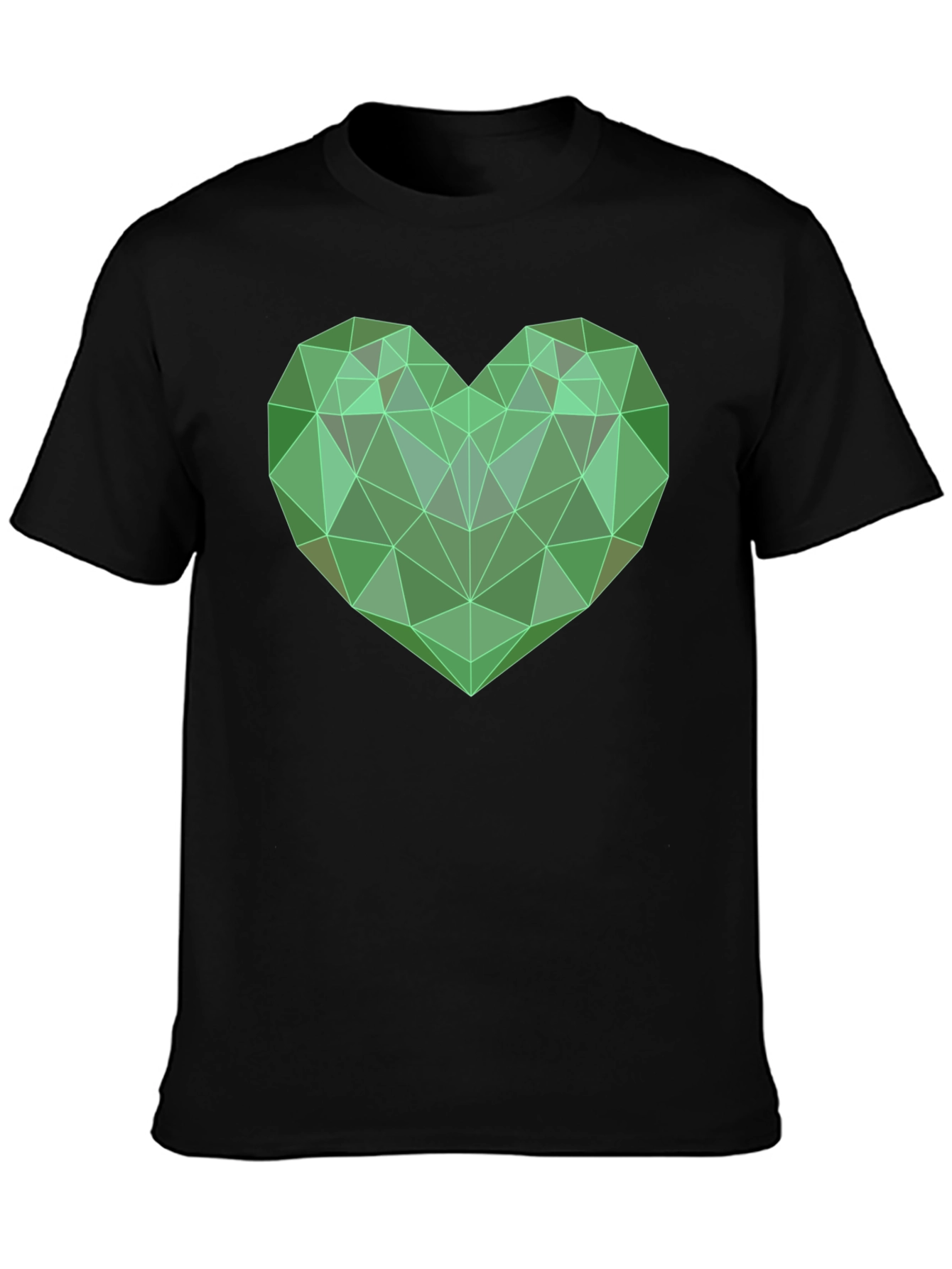 Geometric Heart T-Shirt - Modern Design
