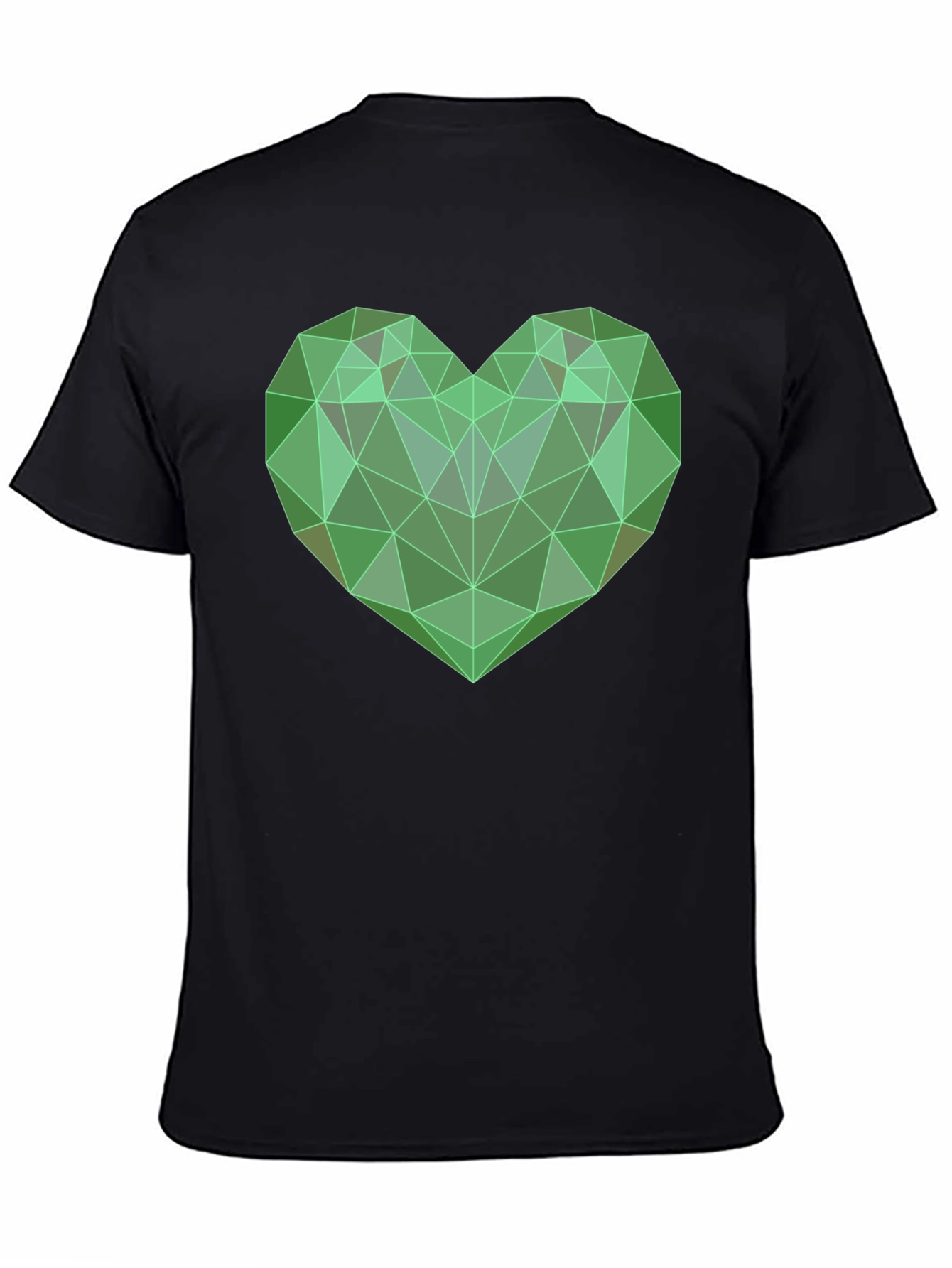 Geometric Heart T-Shirt - Modern Design