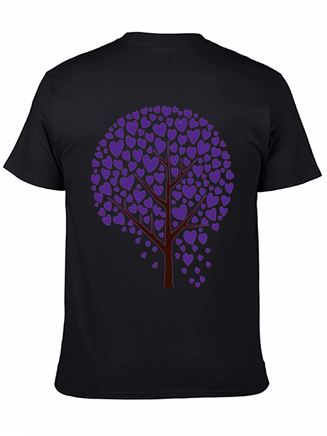 Heart Tree Graphic Tee - Black