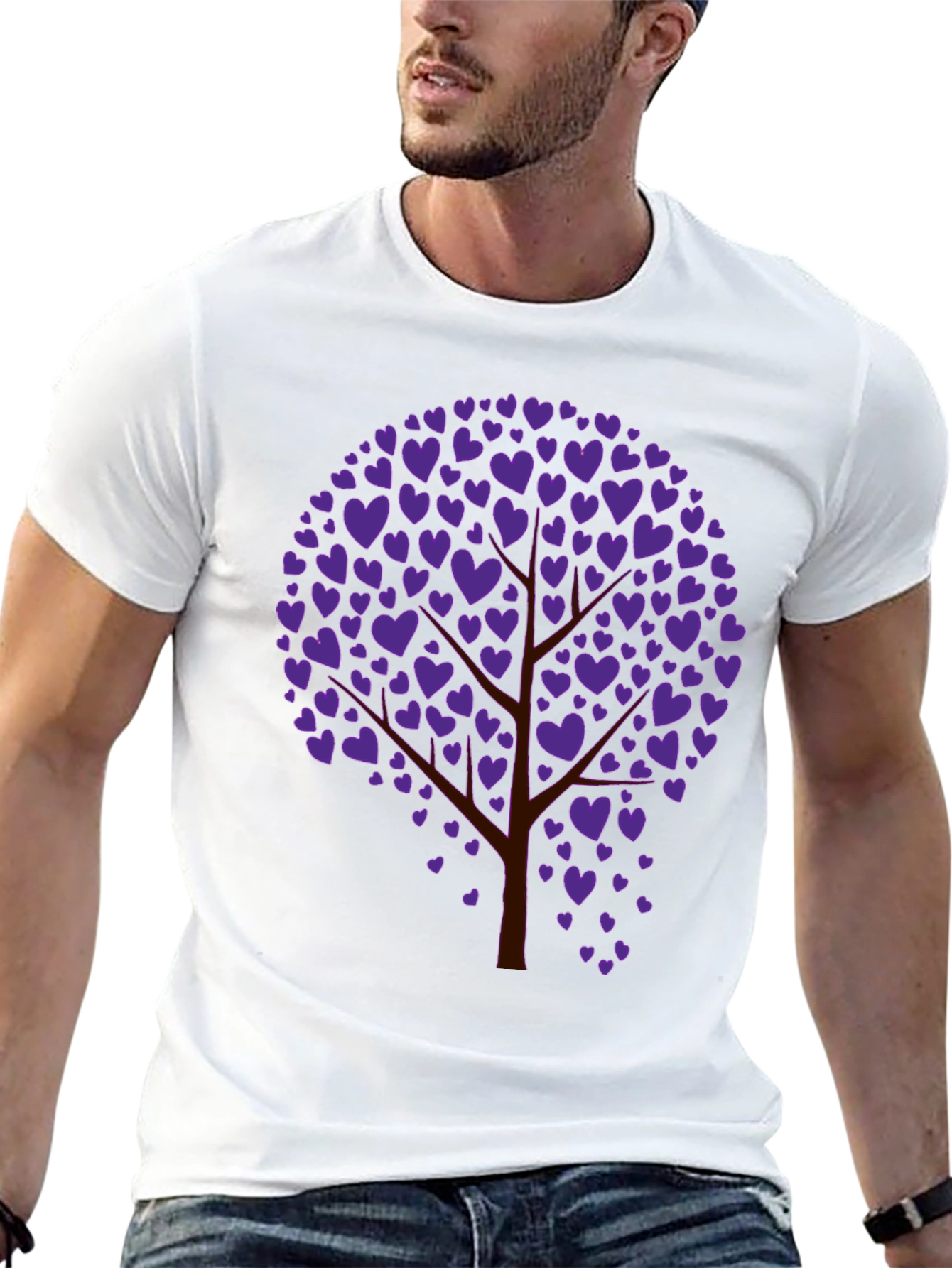 Heart Tree Graphic Tee - Black