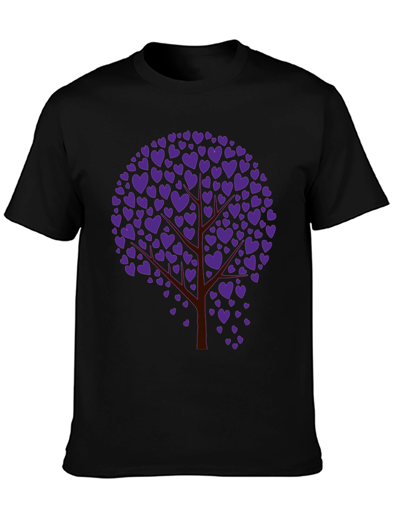 Heart Tree Graphic Tee - Black