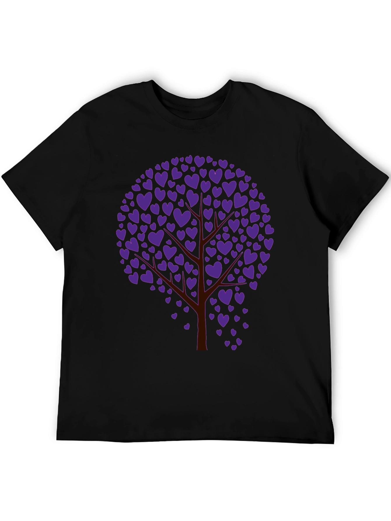 Heart Tree Graphic Tee - Black