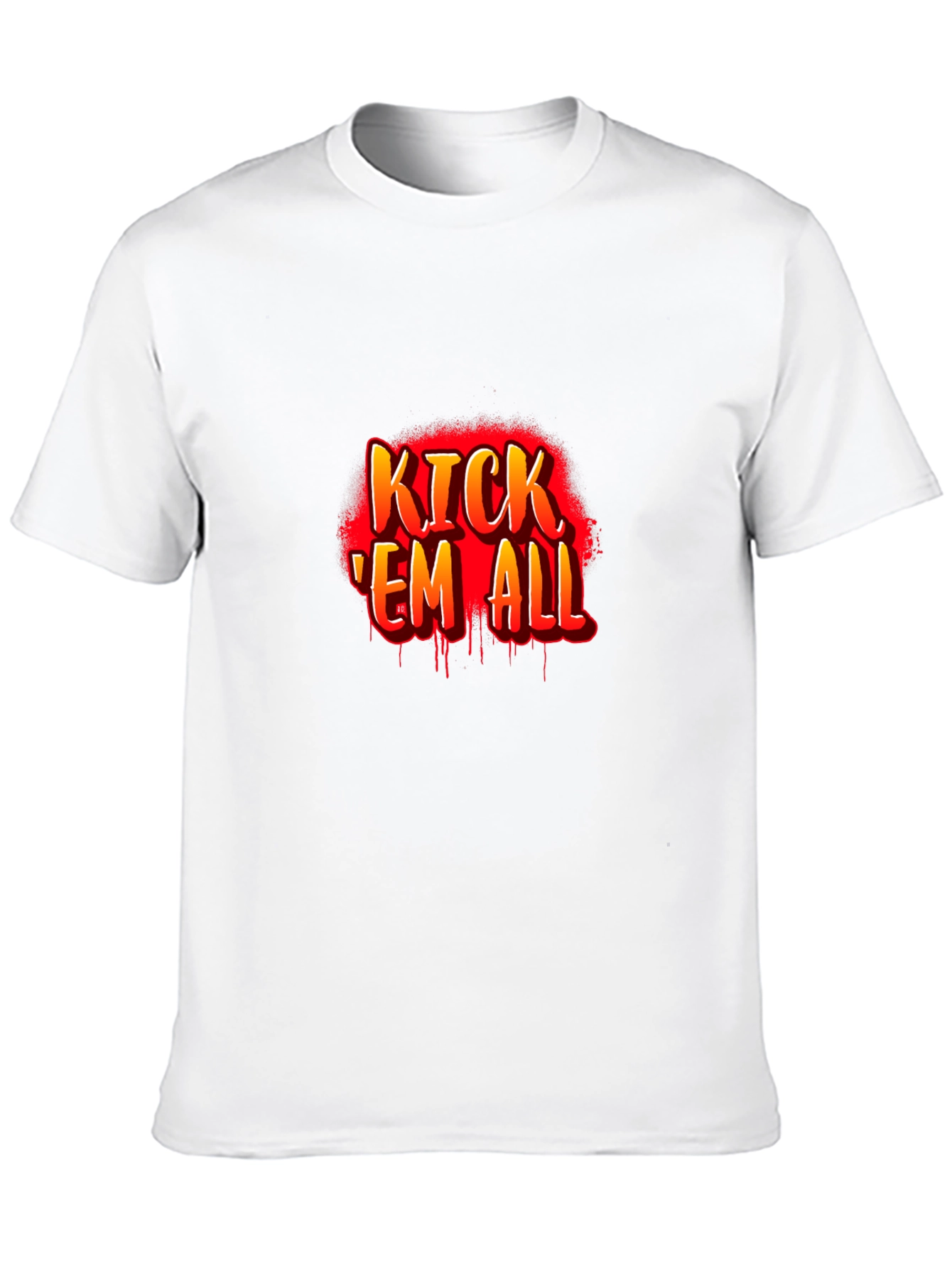 Kick Em All Graphic T-Shirt - Black