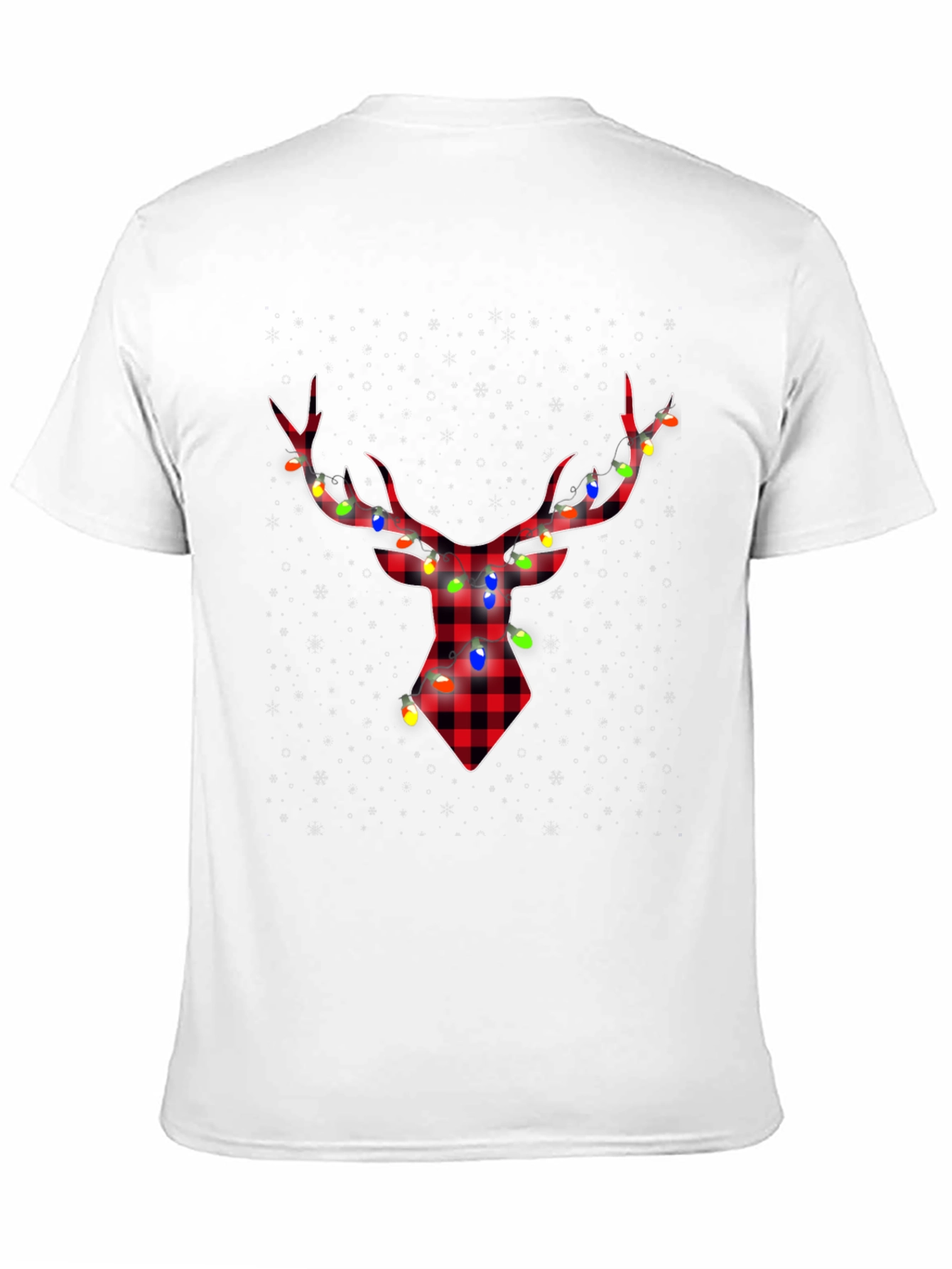 Plaid Deer with Lights Tee