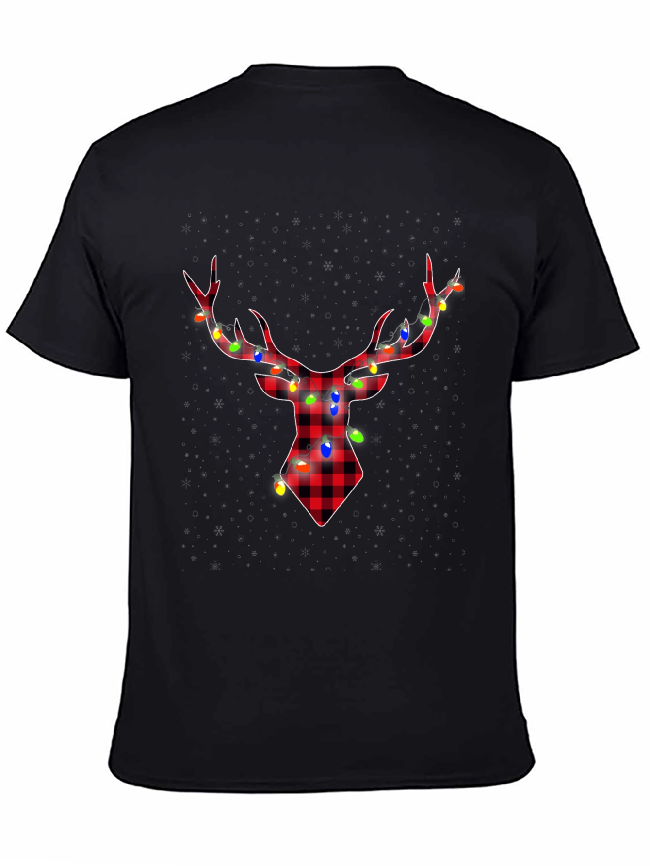 Plaid Deer with Lights Tee