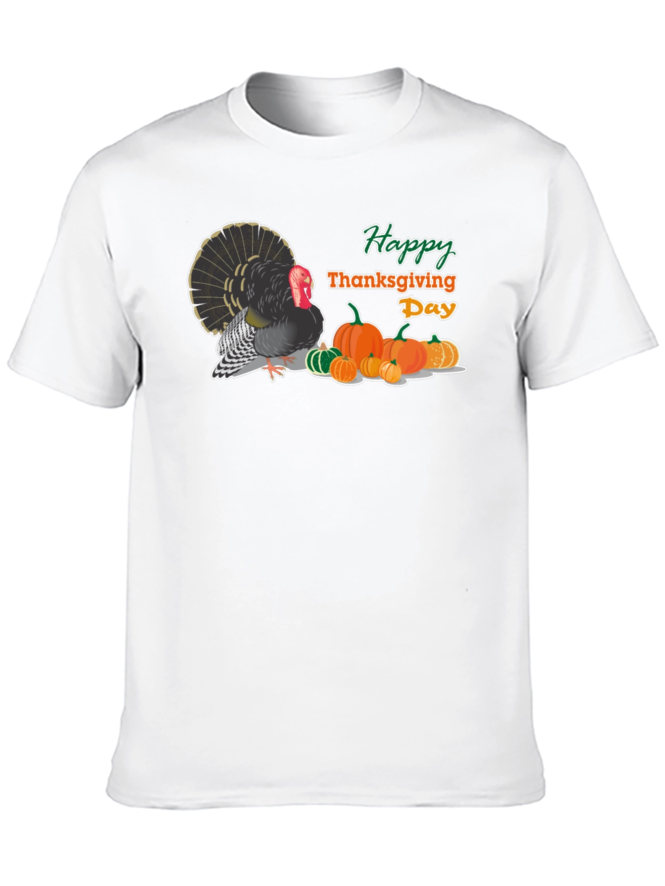 Thanksgiving Turkey & Pumpkins T-Shirt