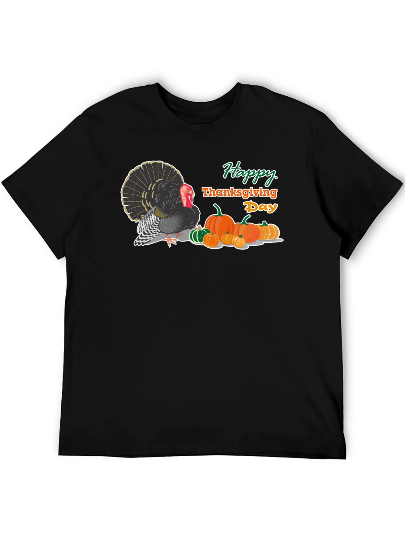 Thanksgiving Turkey & Pumpkins T-Shirt