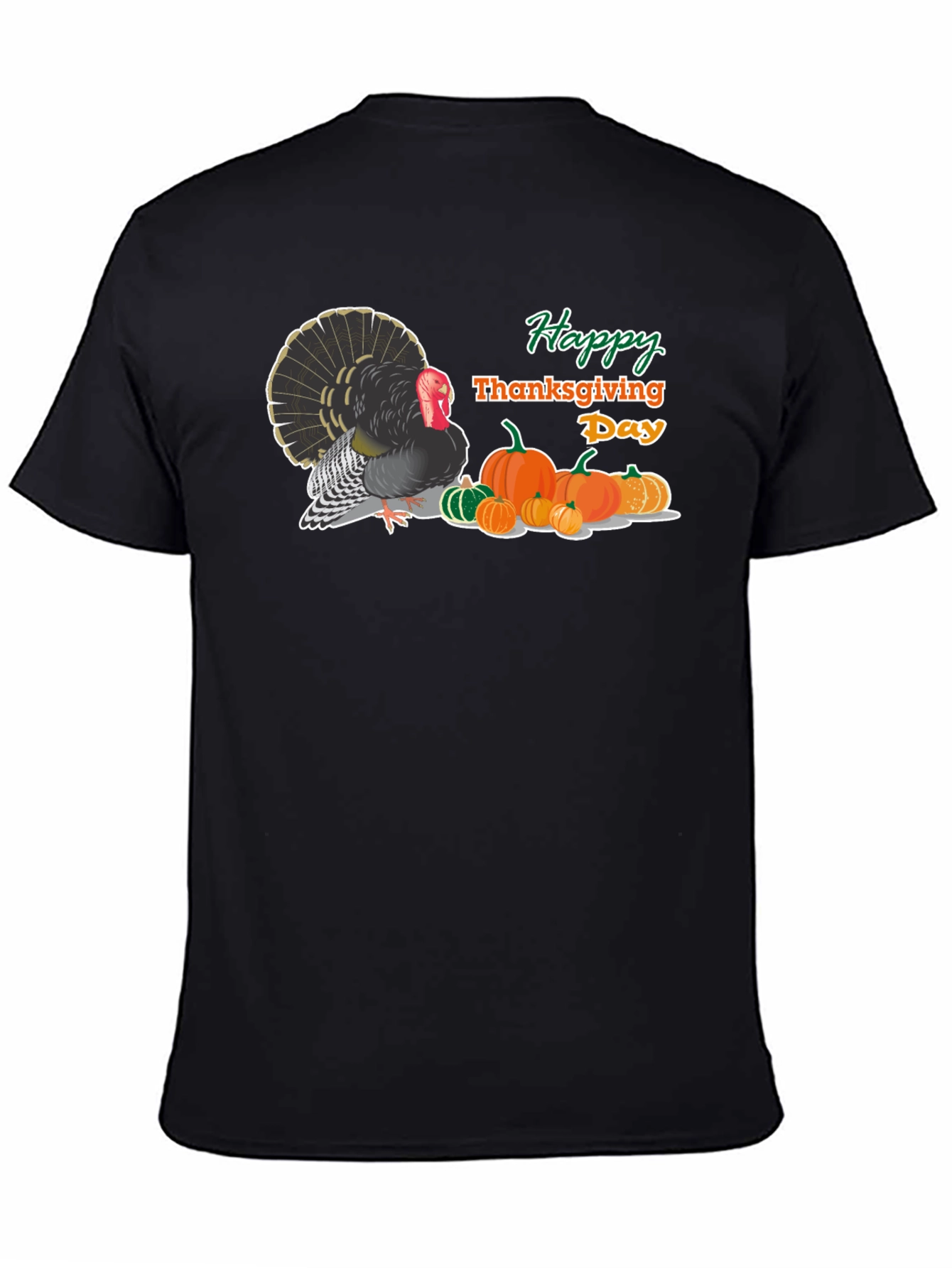 Thanksgiving Turkey & Pumpkins T-Shirt