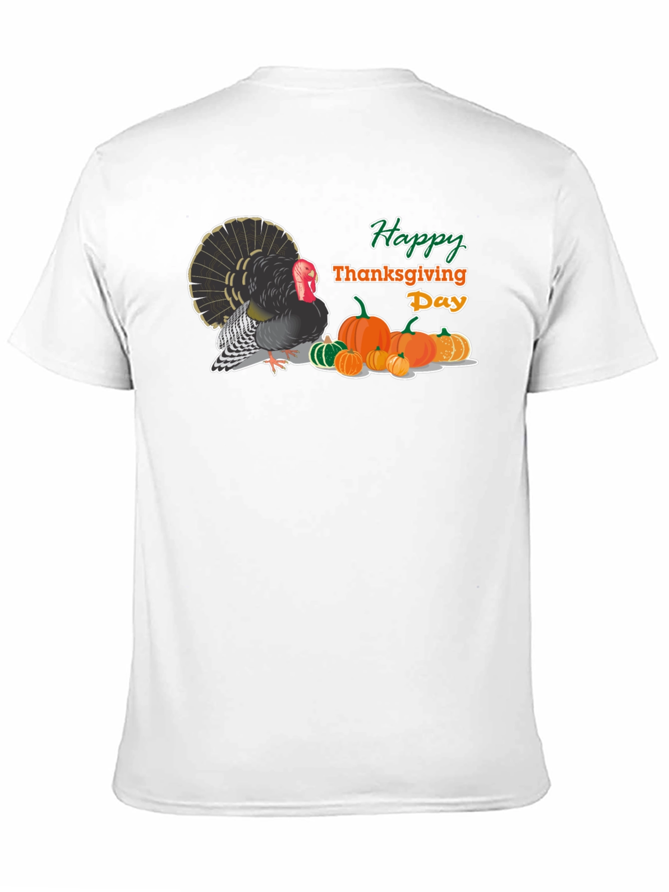 Thanksgiving Turkey & Pumpkins T-Shirt