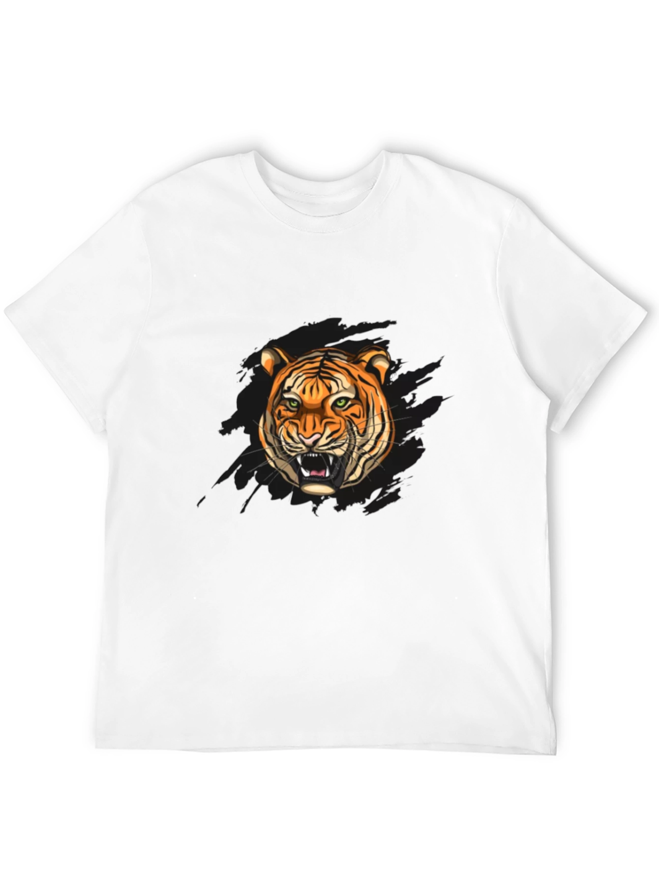 Tiger Graphic Black T-Shirt - Fierce Style!
