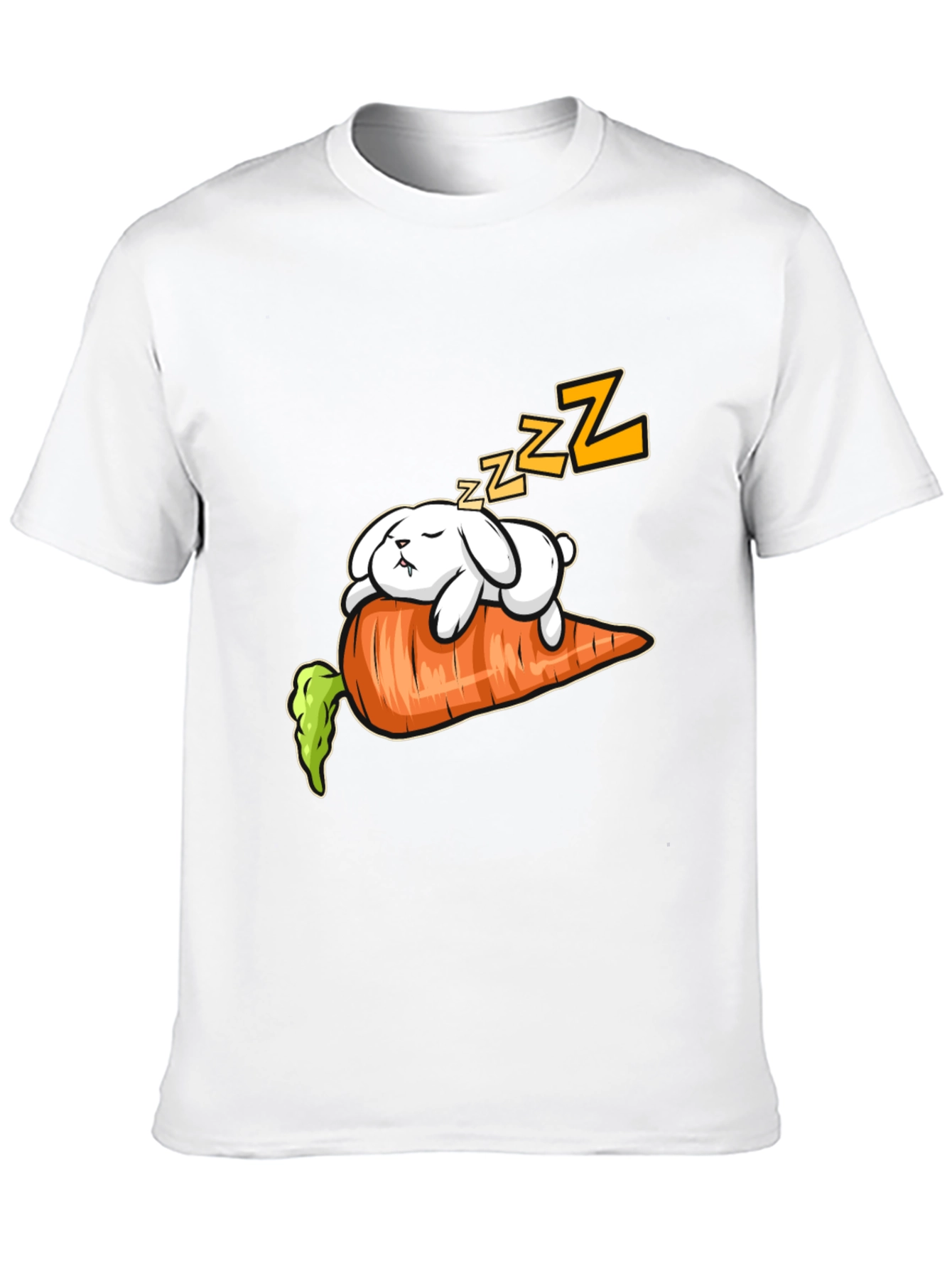 Sleeping Bunny on Carrot Graphic Tee