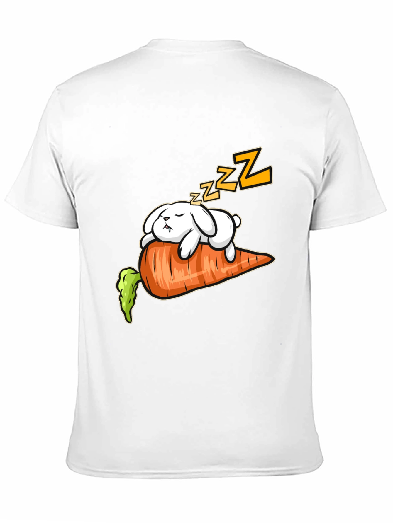 Sleeping Bunny on Carrot Graphic Tee