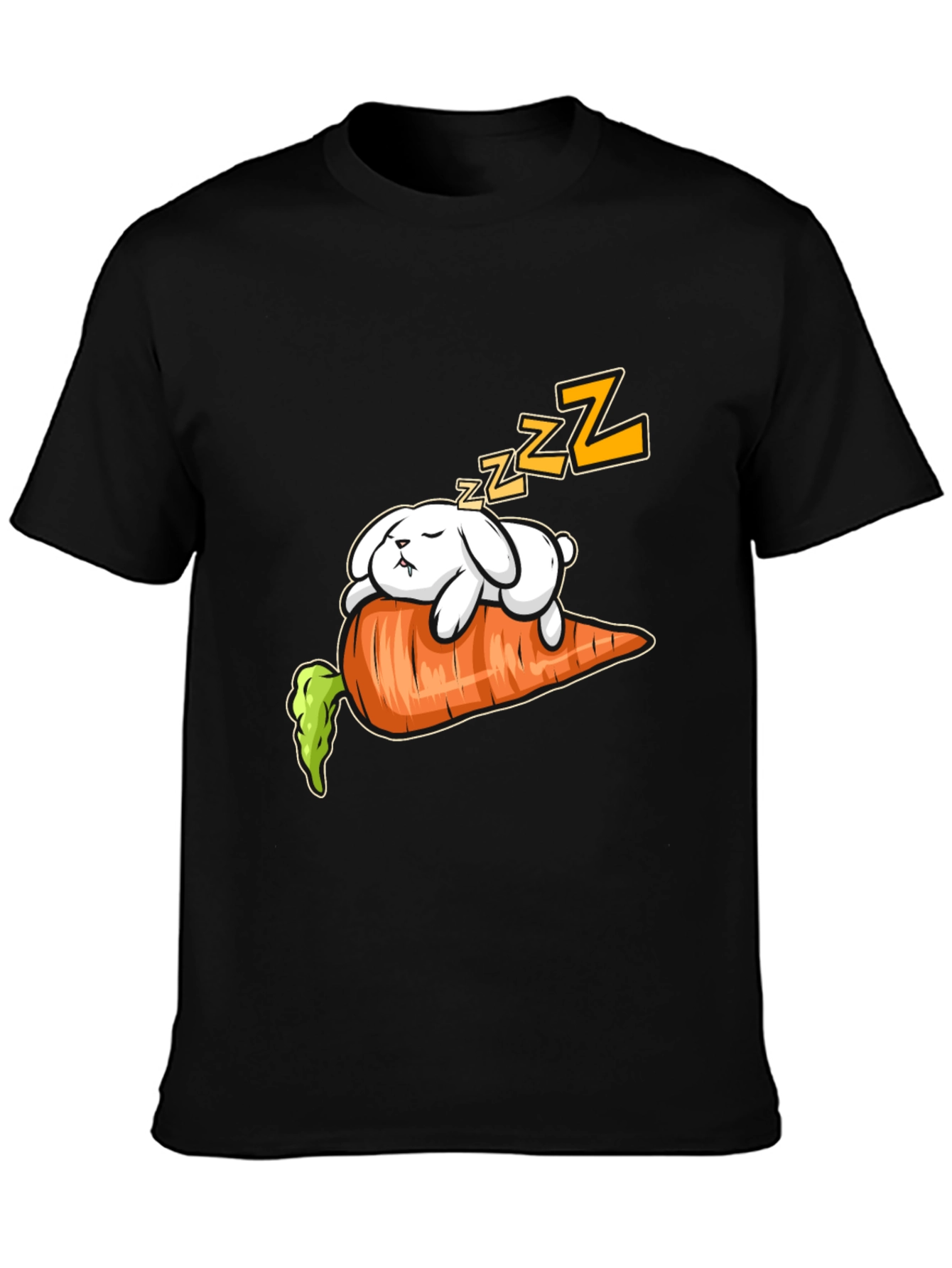 Sleeping Bunny on Carrot Graphic Tee