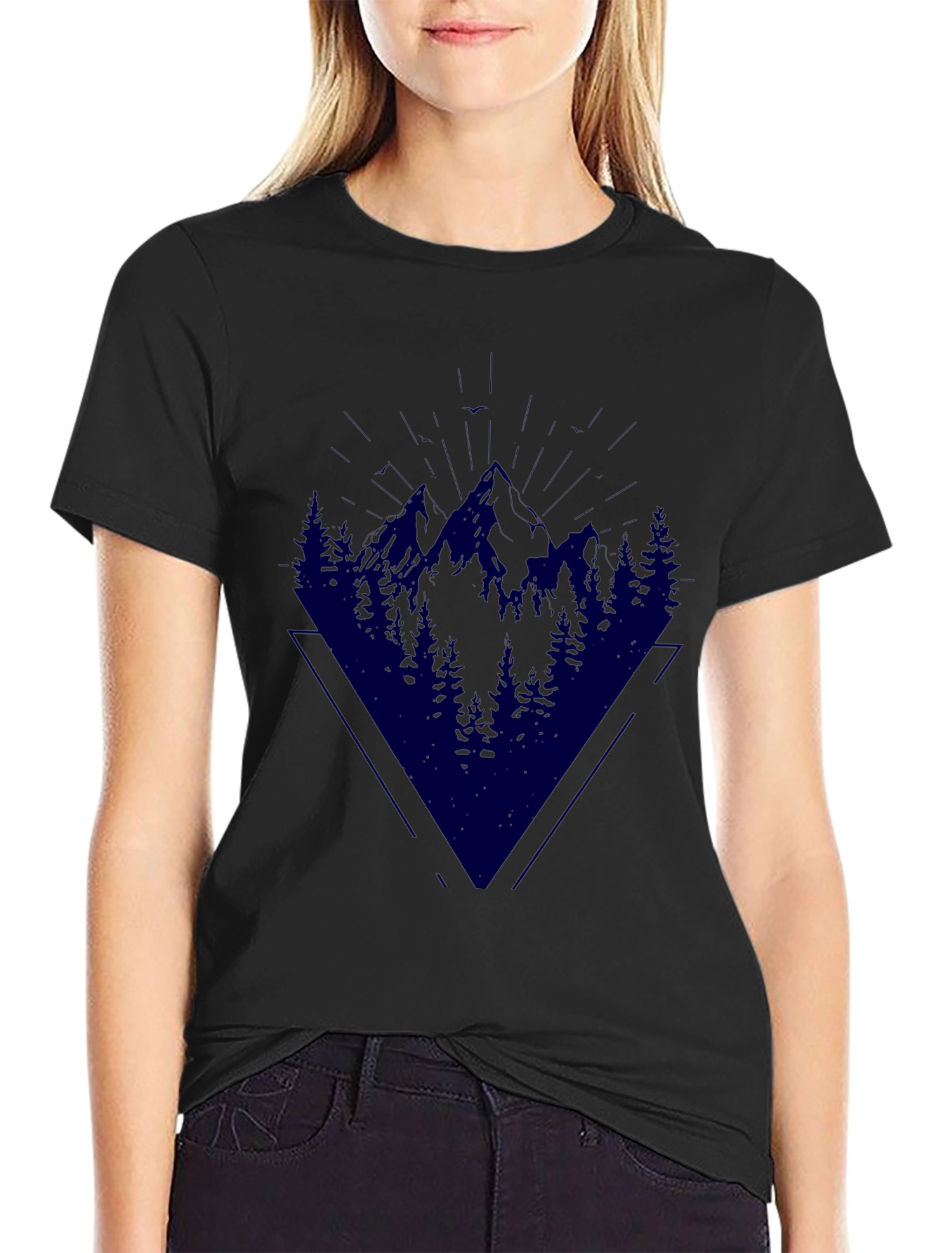 Mountain & Trees Graphic Tee - Adventure Awaits