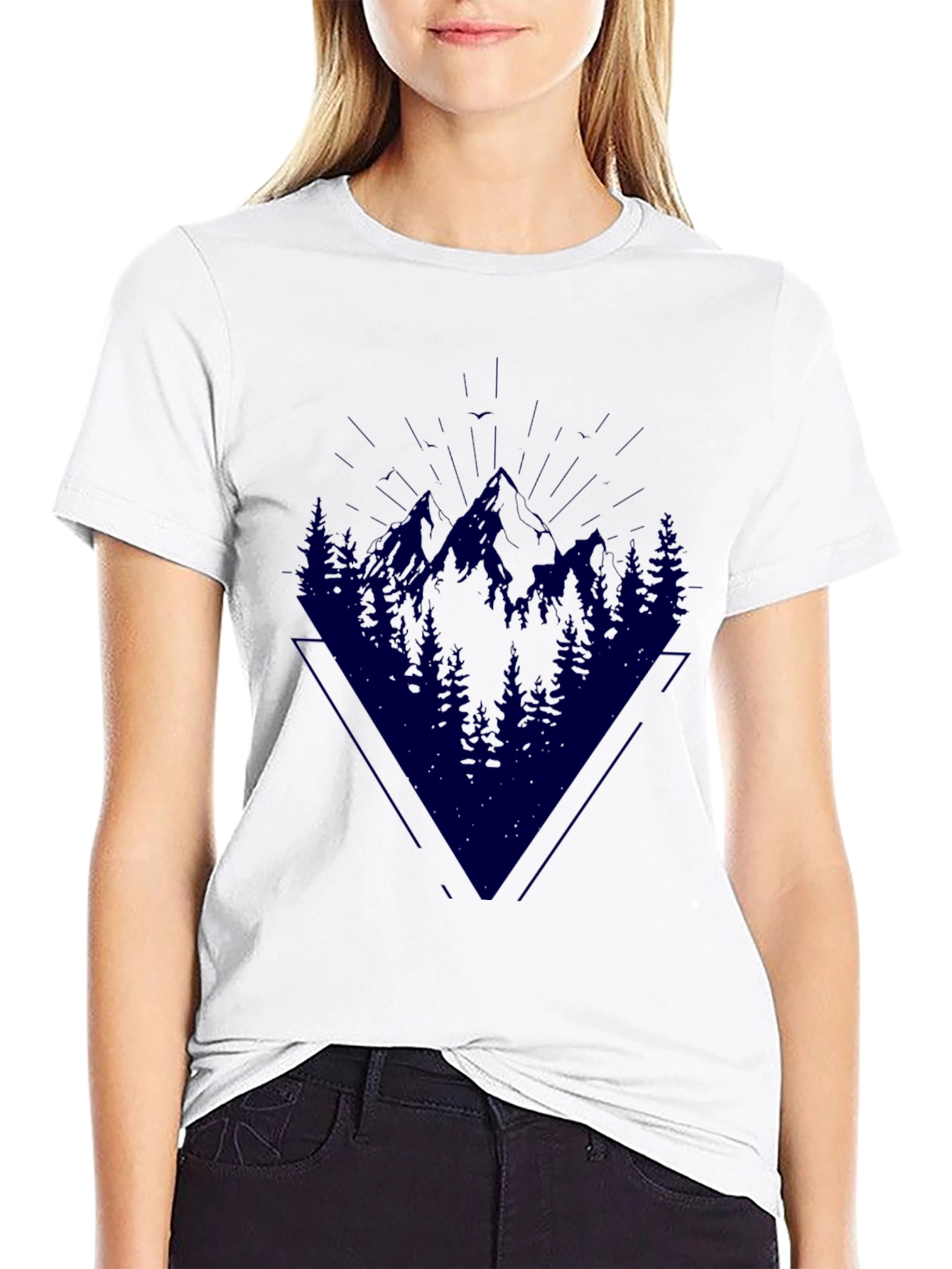Mountain & Trees Graphic Tee - Adventure Awaits