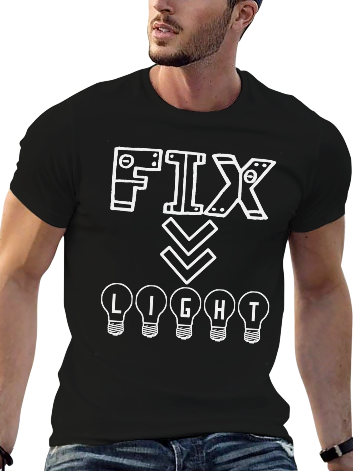 Fix Light - Novelty Graphic T-Shirt