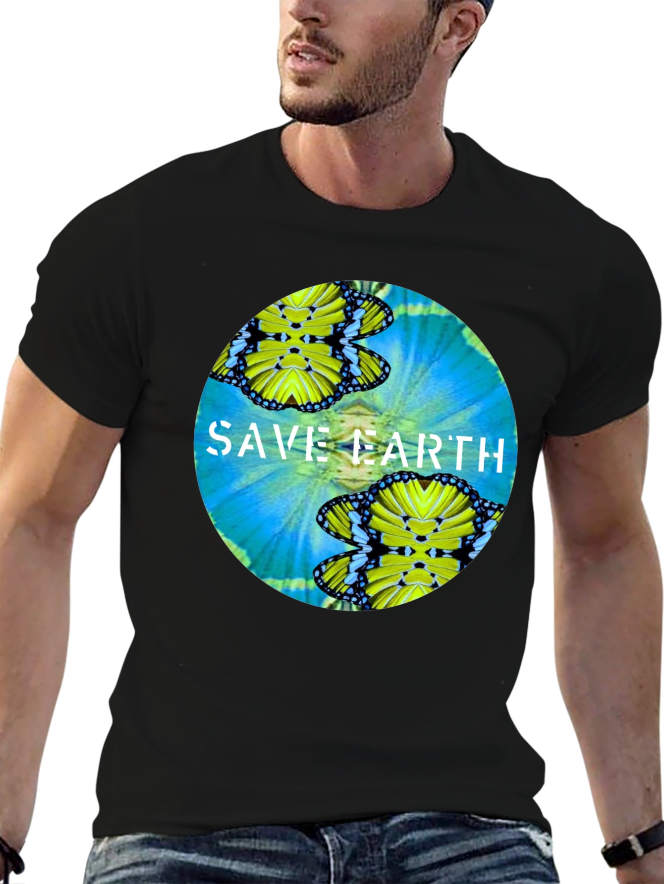 Save Earth Graphic Tee - Nature Lovers T-Shirt