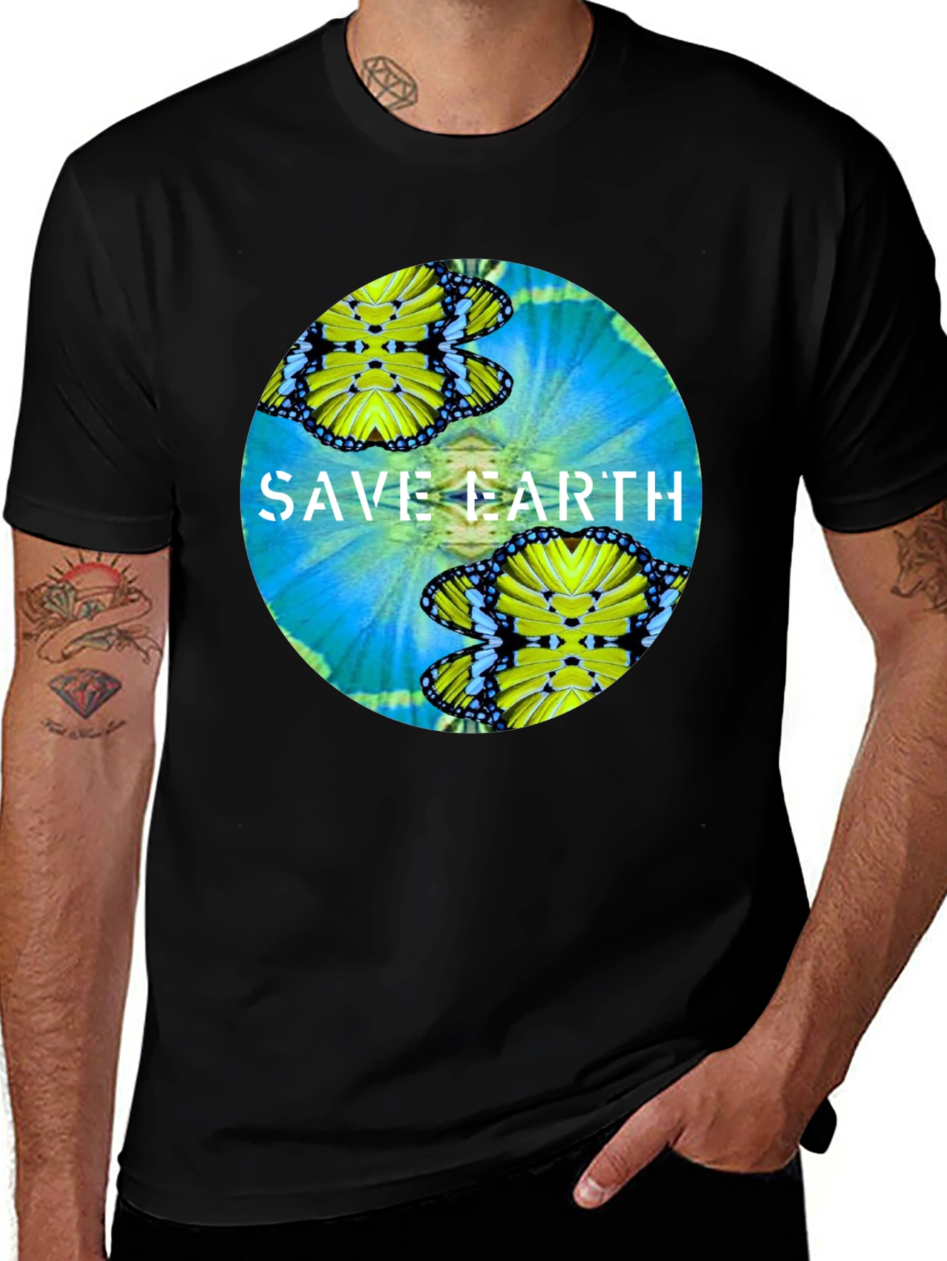 Save Earth Graphic Tee - Nature Lovers T-Shirt