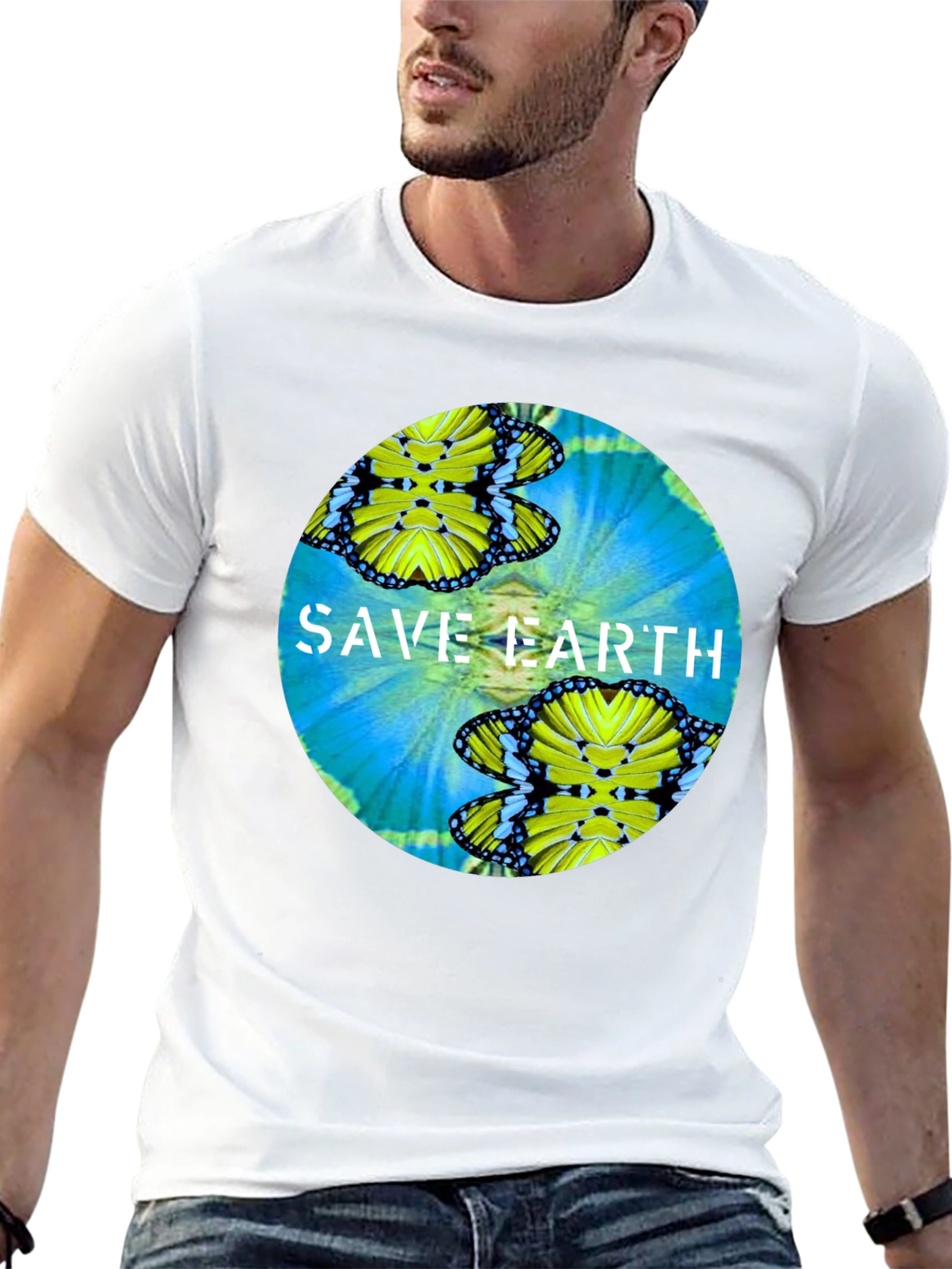 Save Earth Graphic Tee - Nature Lovers T-Shirt