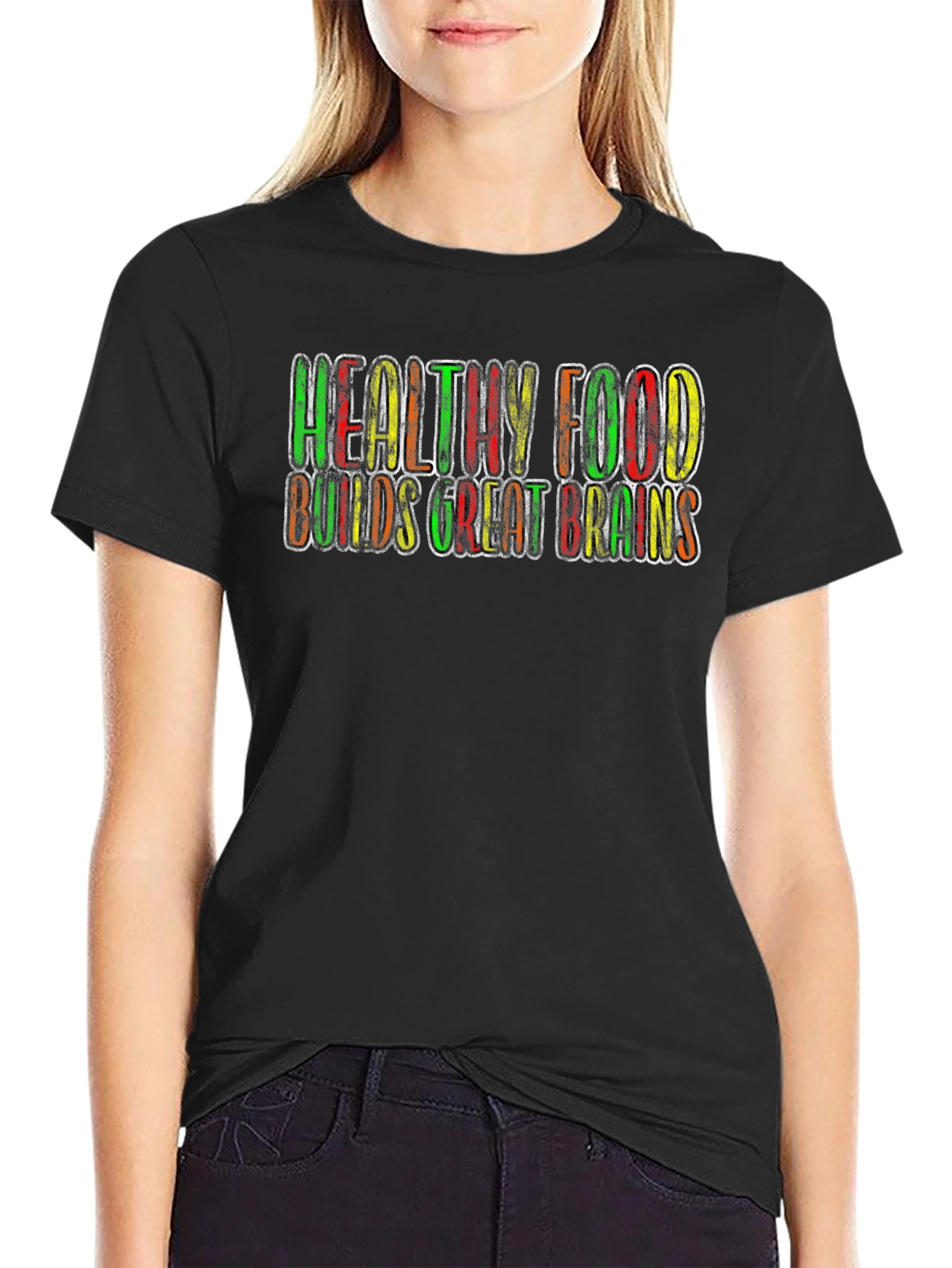 Healthy Food Builds Great Brains T-Shirt