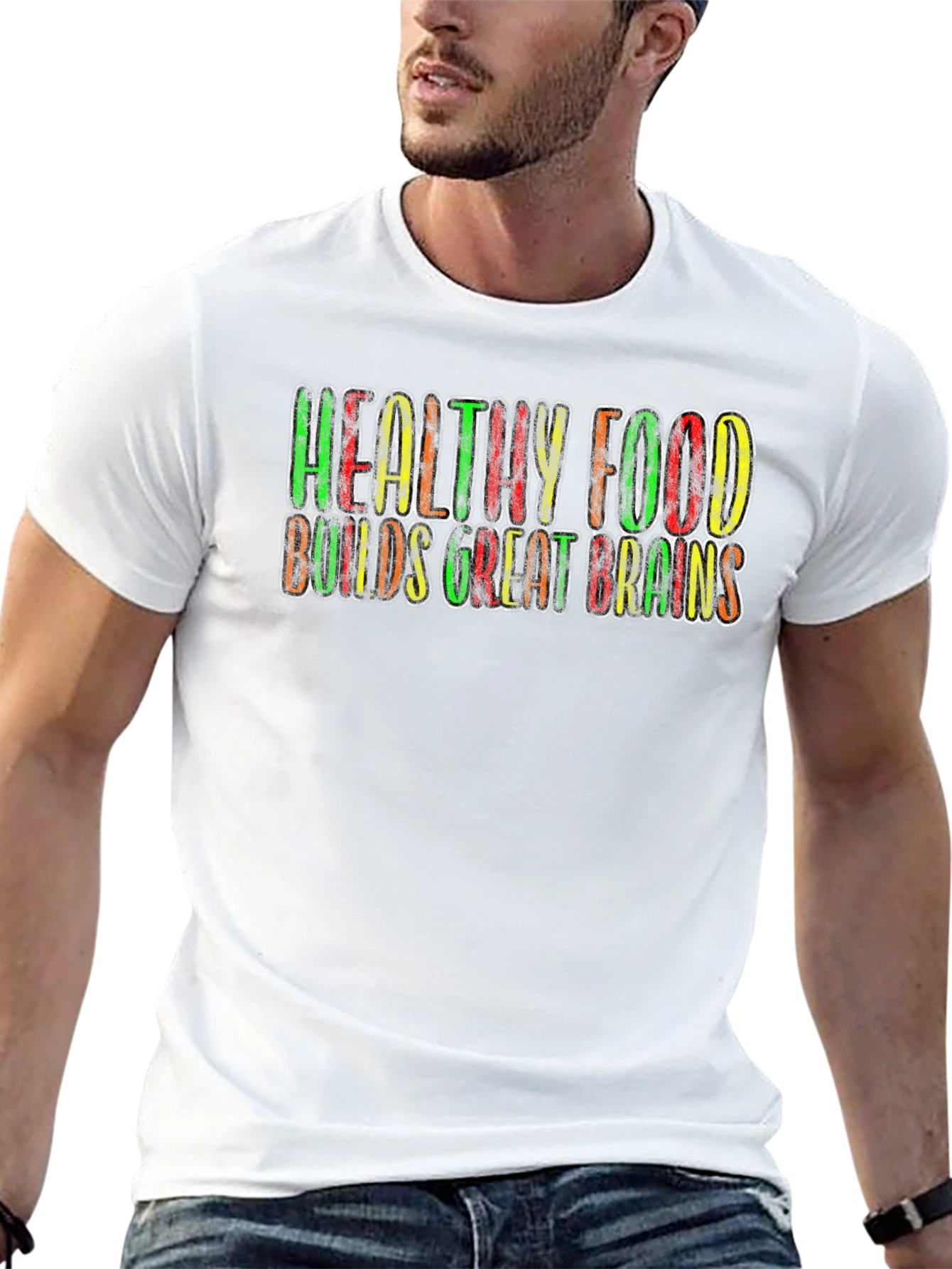 Healthy Food Builds Great Brains T-Shirt