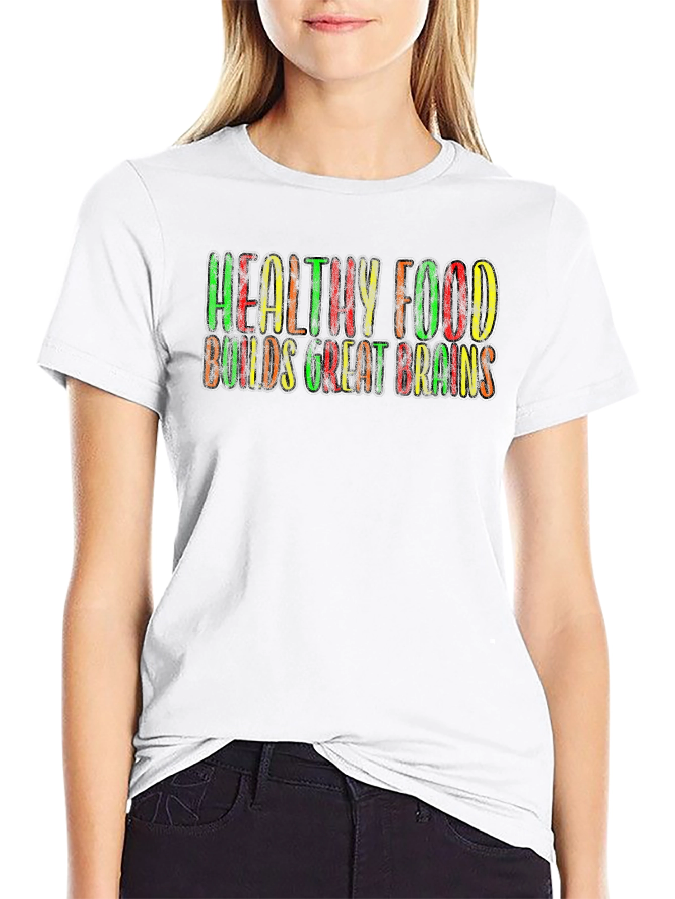 Healthy Food Builds Great Brains T-Shirt