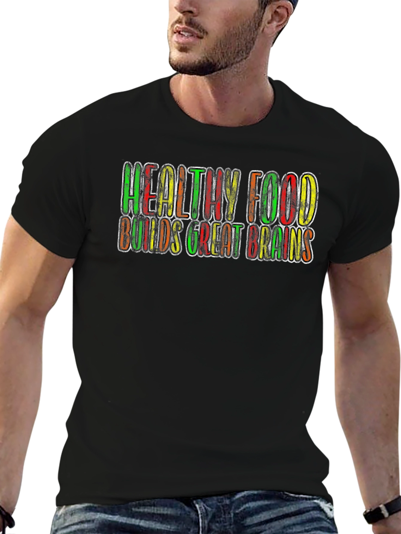 Healthy Food Builds Great Brains T-Shirt