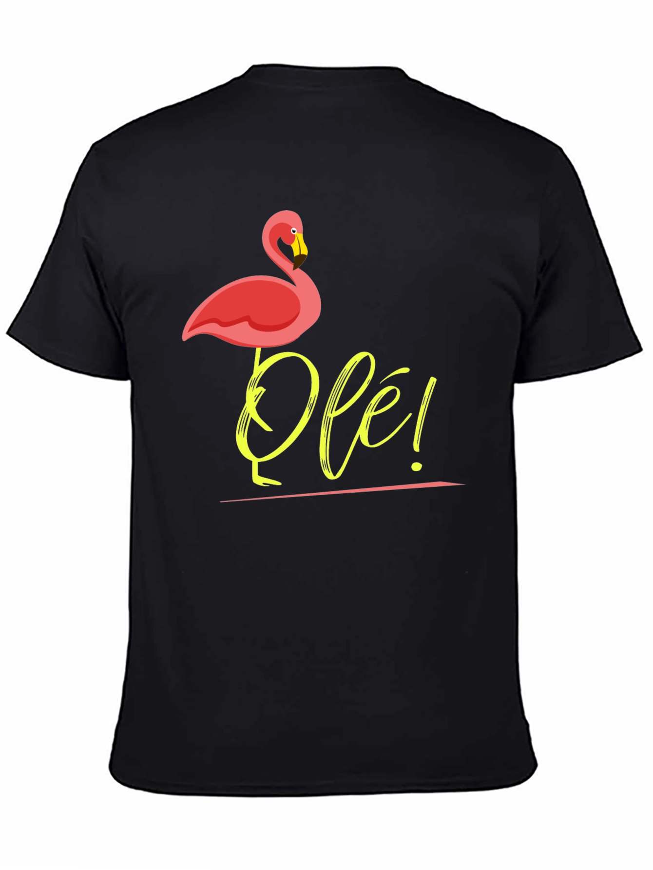 Ole! Flamingo Graphic Tee - Casual Mens T-Shirt