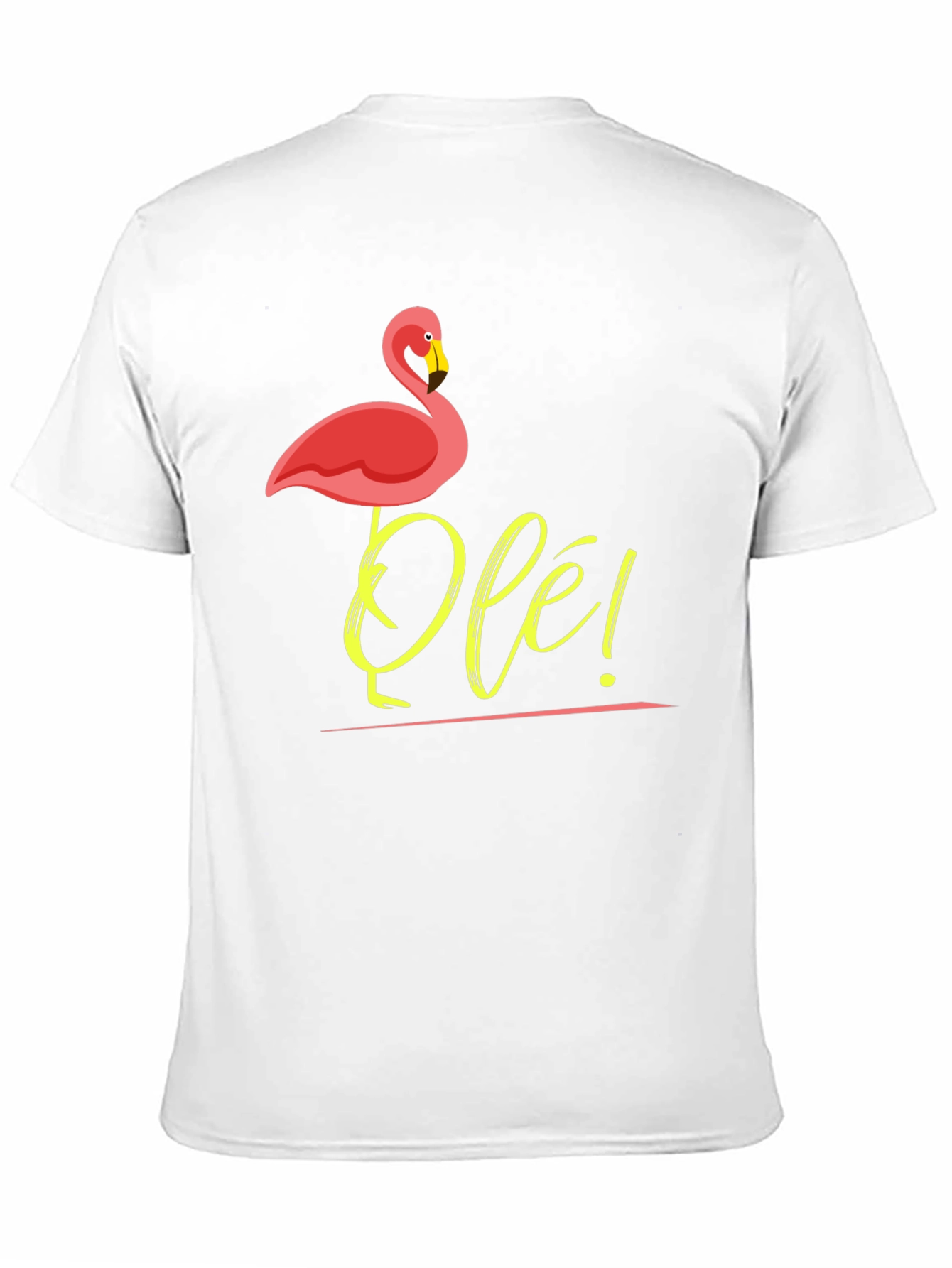 Ole! Flamingo Graphic Tee - Casual Mens T-Shirt