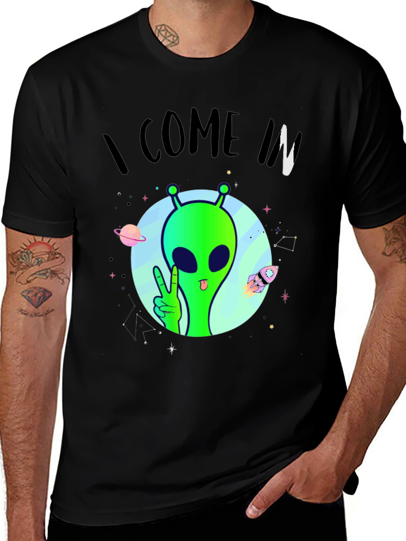 I Come In Peace Alien T-Shirt
