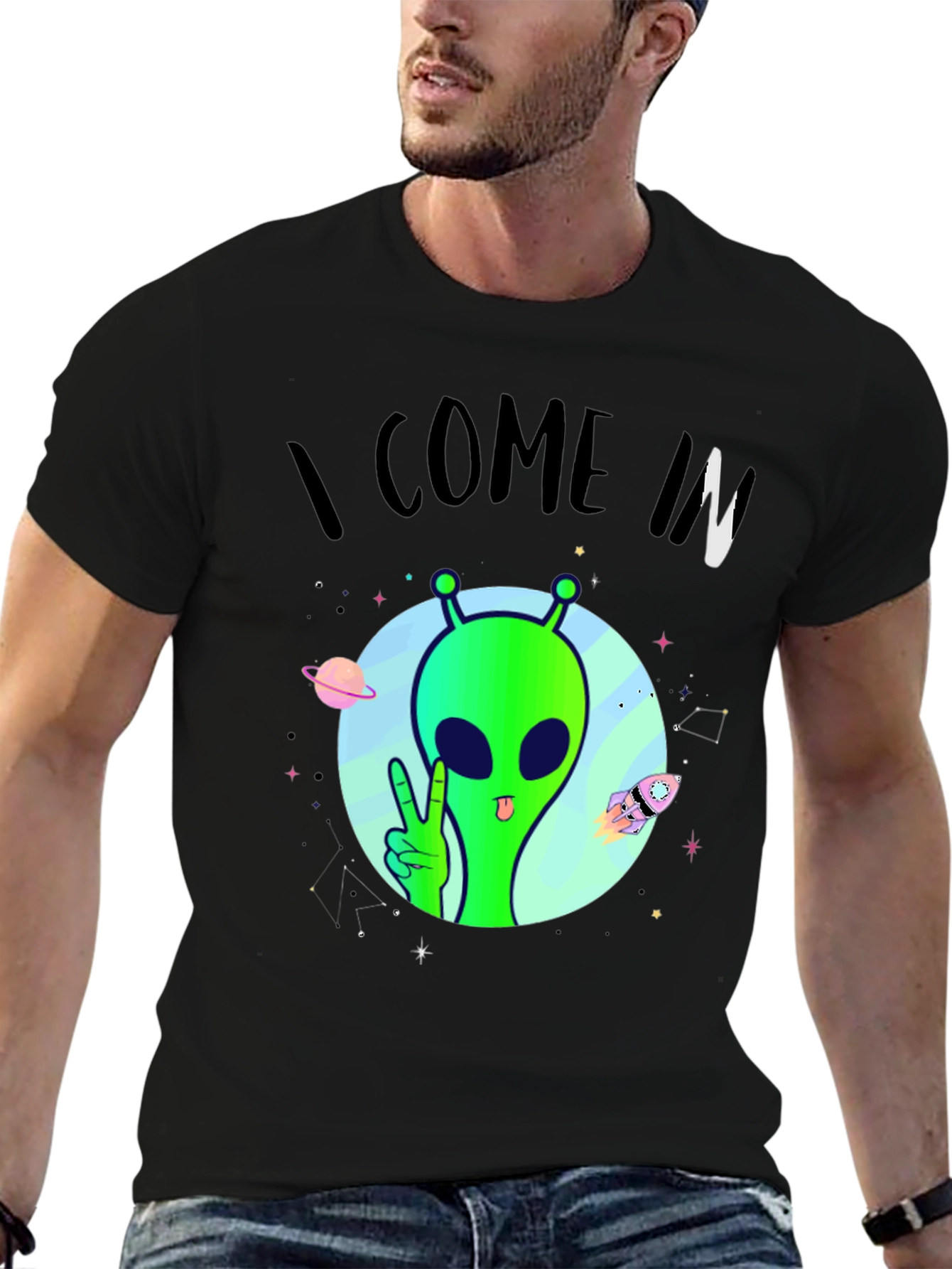 I Come In Peace Alien T-Shirt