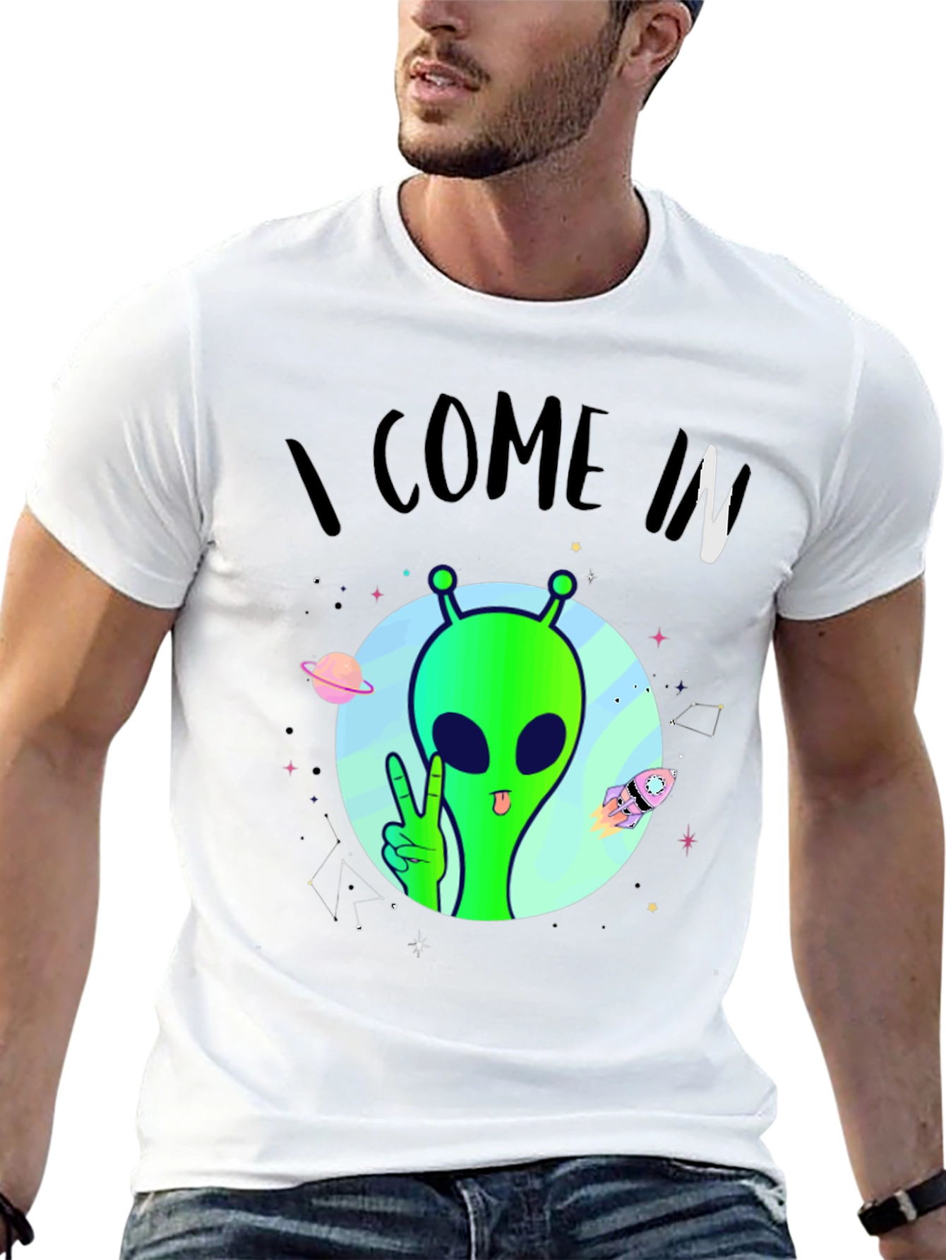 I Come In Peace Alien T-Shirt