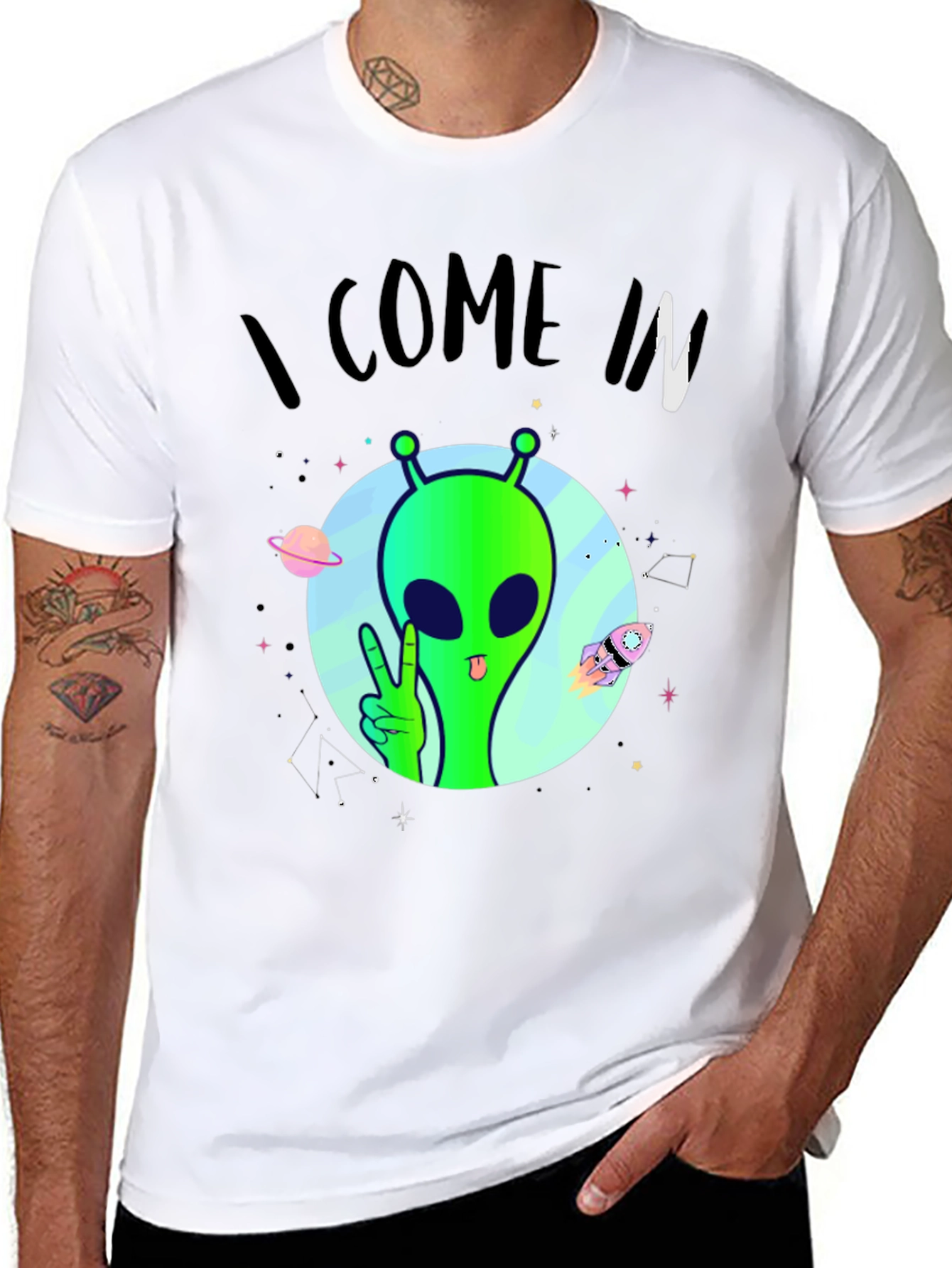I Come In Peace Alien T-Shirt