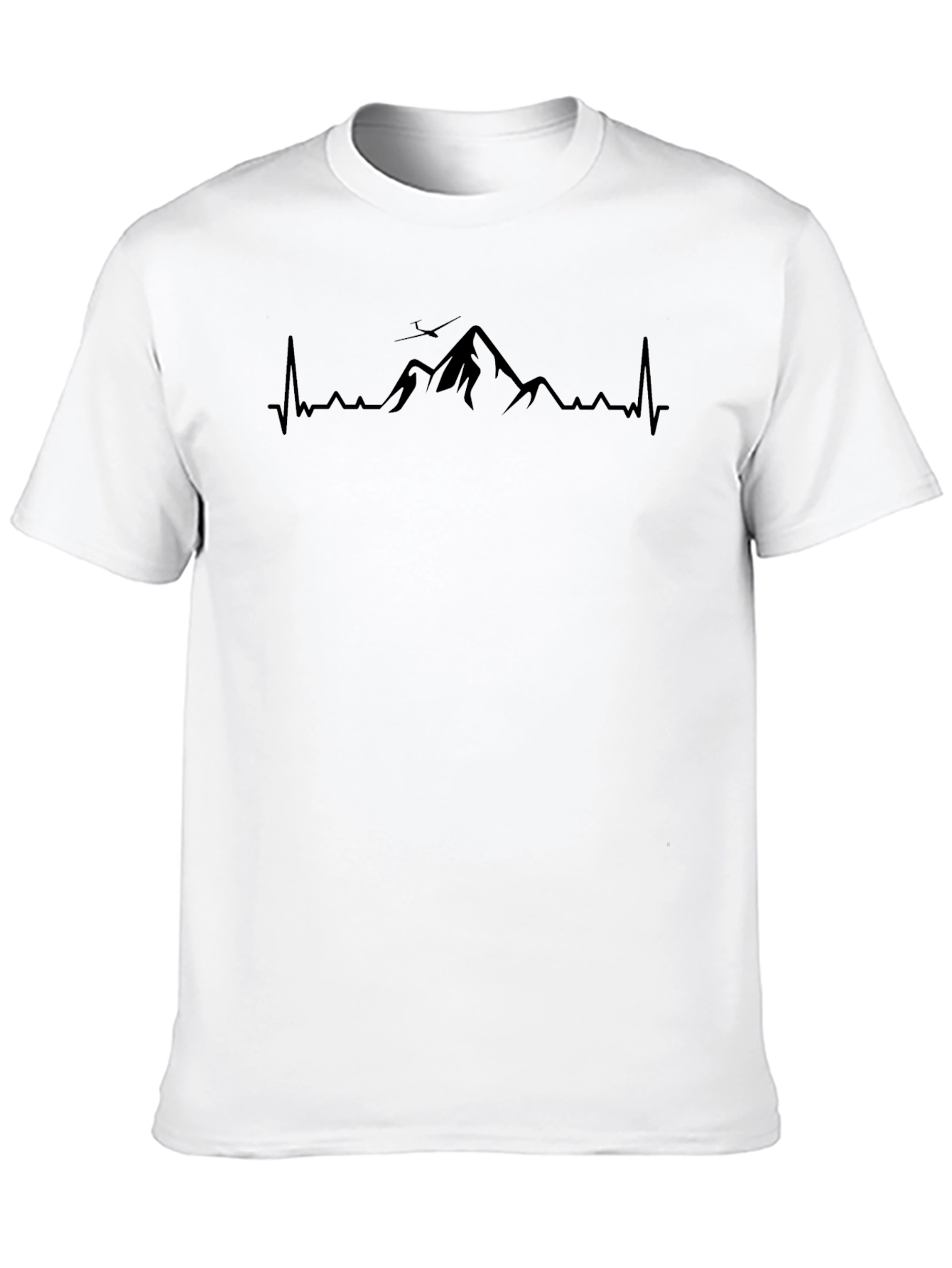 Mountain Heartbeat Graphic Tee - Black