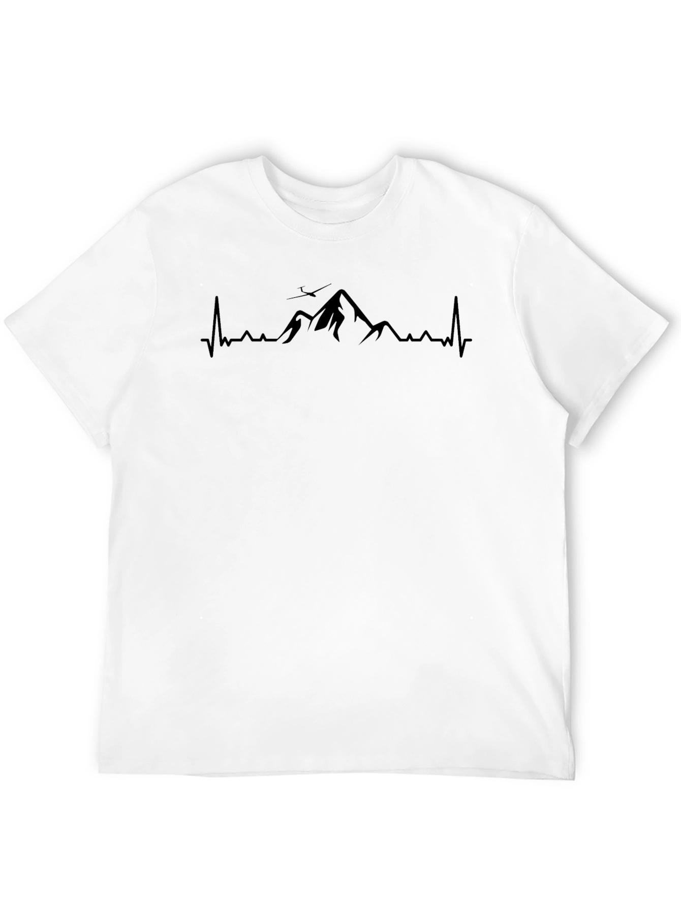 Mountain Heartbeat Graphic Tee - Black