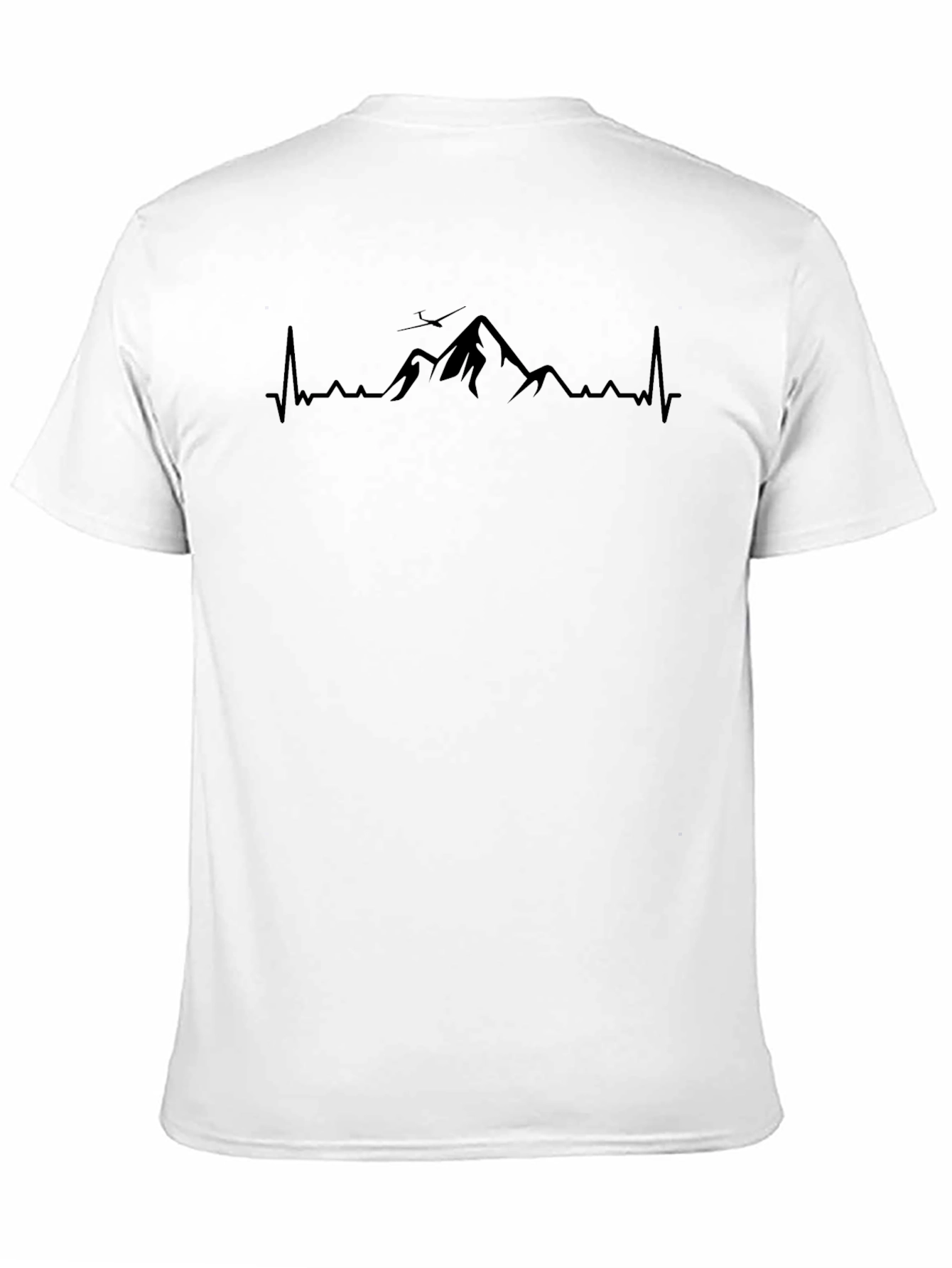 Mountain Heartbeat Graphic Tee - Black