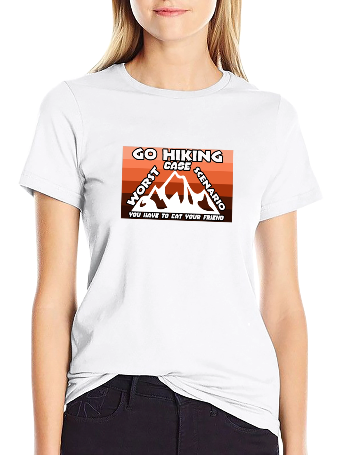 Go Hiking Worst Case Scenario Graphic Tee